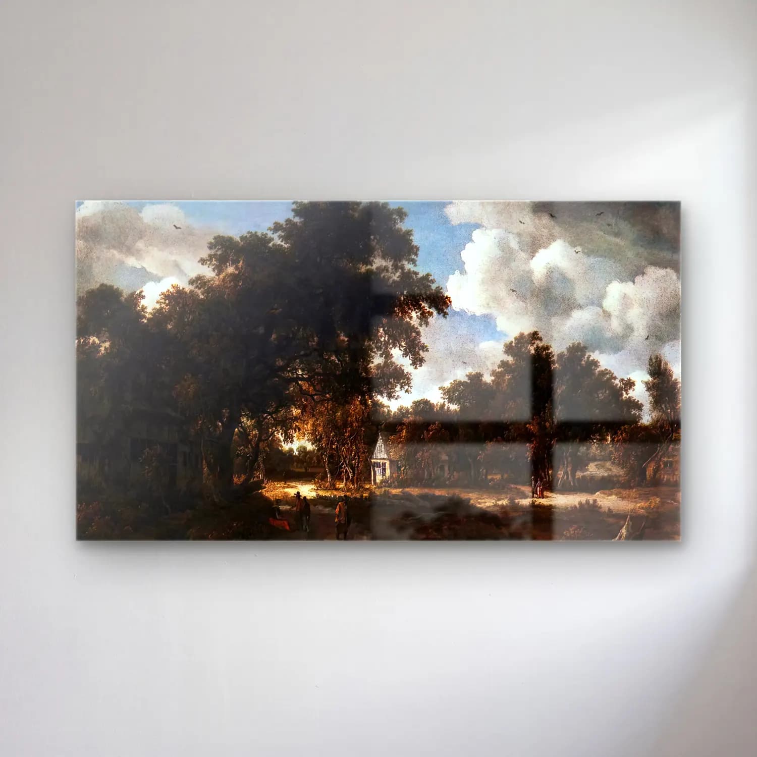 Meyndert Hobbema – Wooded Landscape cam tablo — Meyndert Hobbema – Wooded Landscape — yağlı boya dini sahne