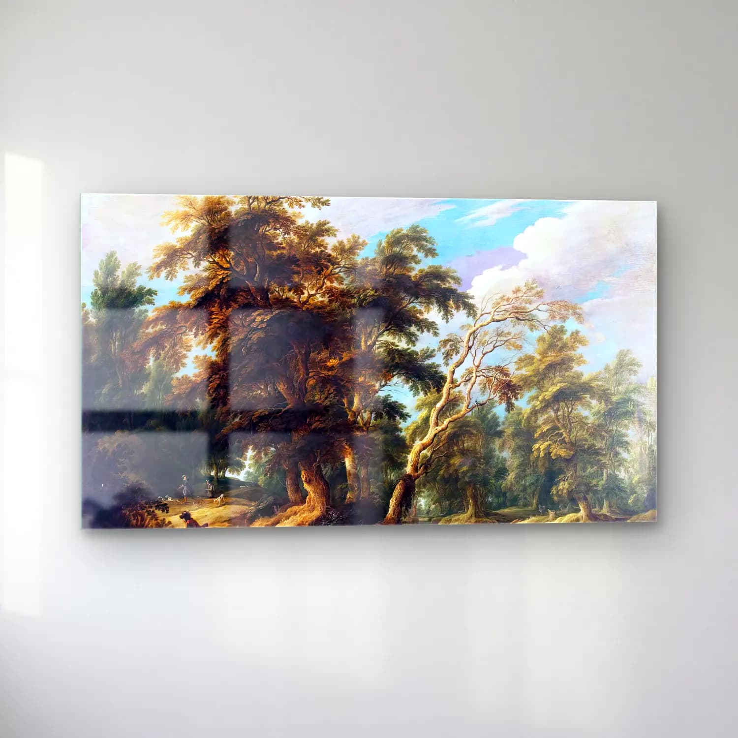 Alexander Keirinckx – Hunters in a Forest cam tablo — sol açıdan görünüm