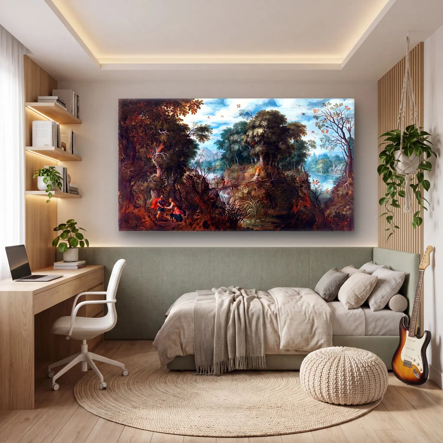 Alexander Keirinckx – Landscape with Cephalus and Procris cam tablo — genç odasında