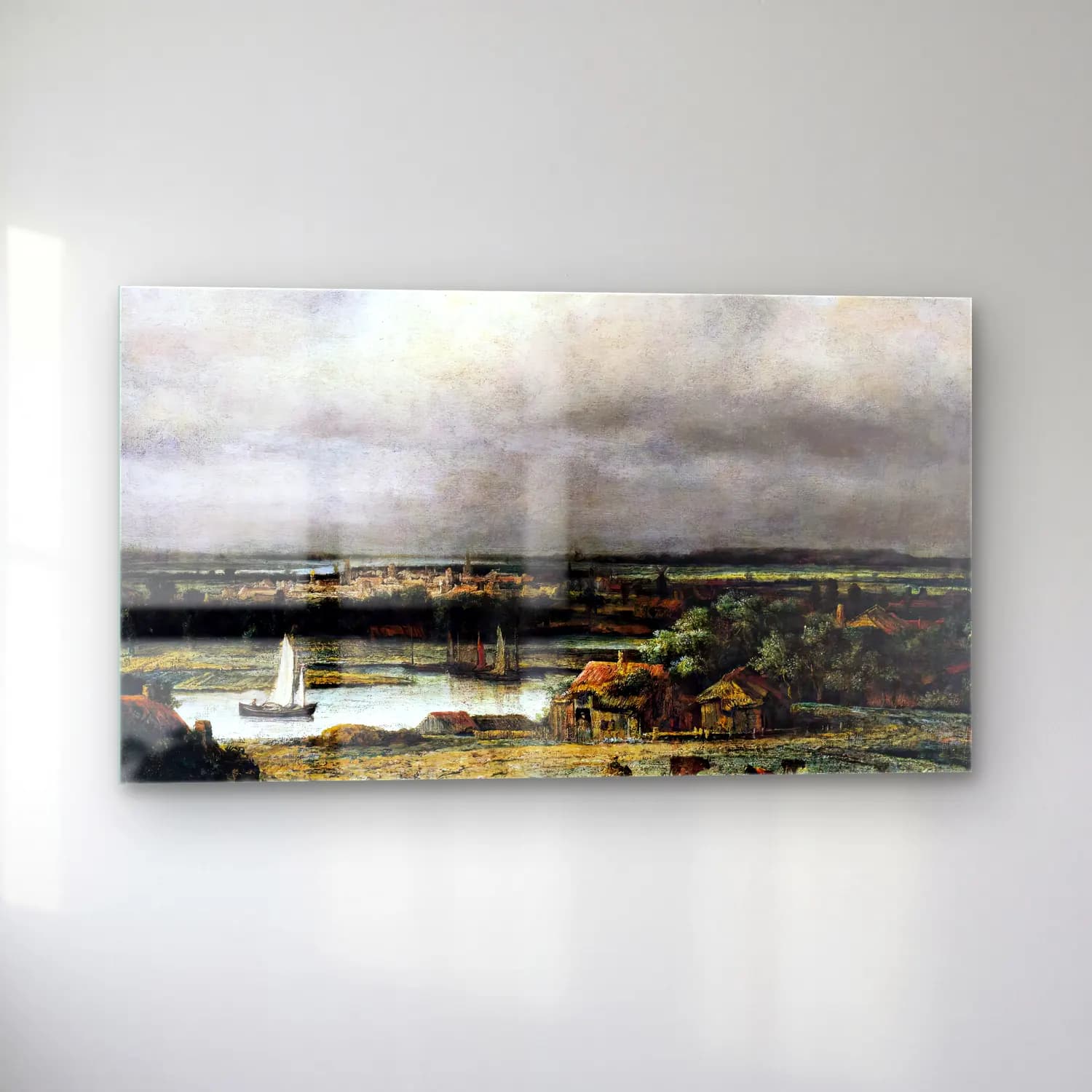 Philips Koninck – Wide River Landscape cam tablo — sol açıdan görünüm