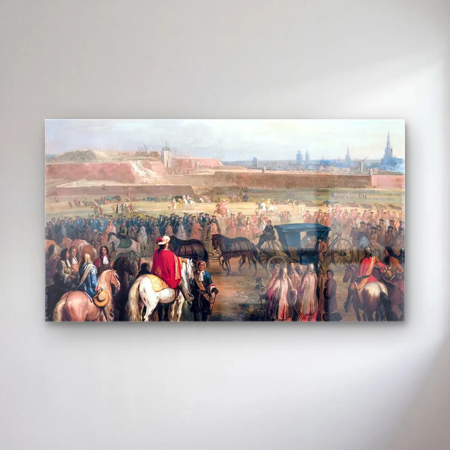 Adam Frans van der Meulen – The Surrender of Cambrai cam tablo — Adam Frans van der Meulen – The Surrender of Cambrai — vintage dini sahne