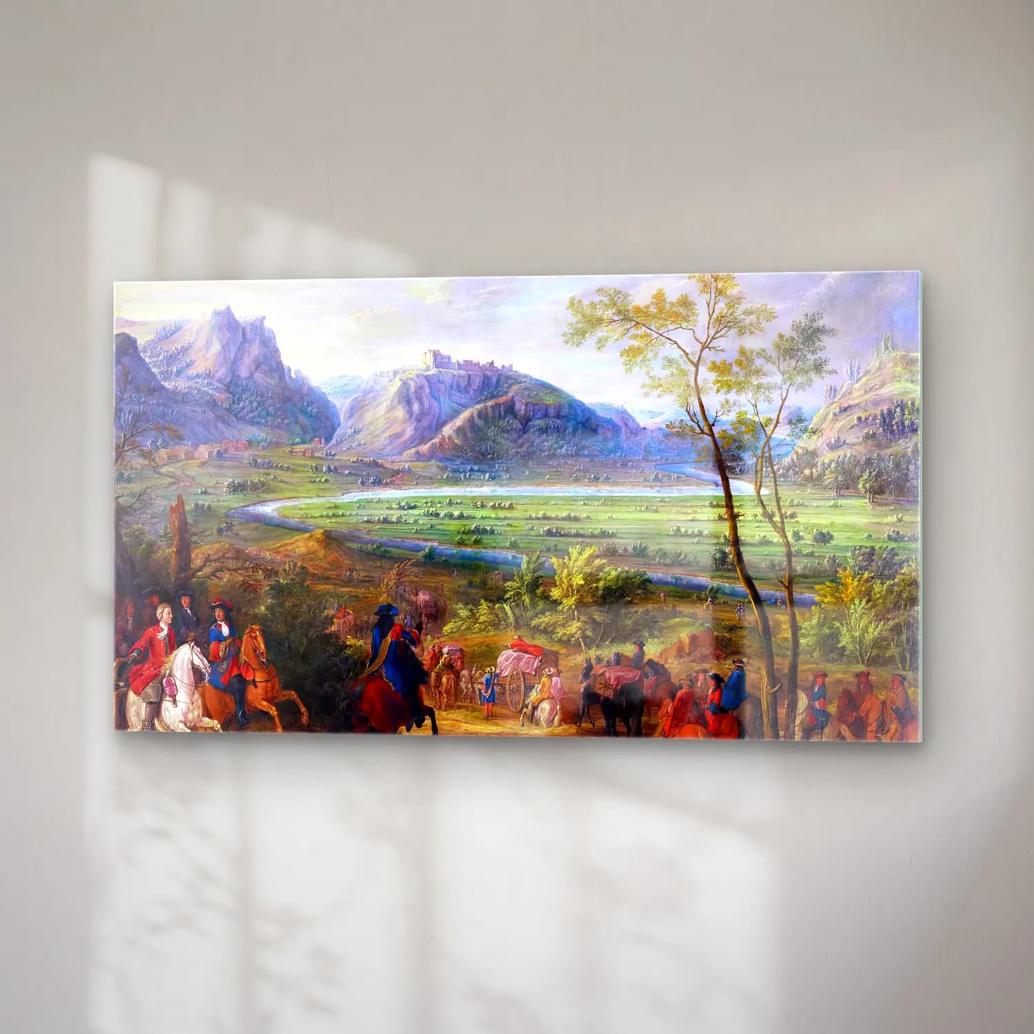 Adam Frans van der Meulen – The Taking of the Château de Joux cam tablo — sağ açıdan görünüm