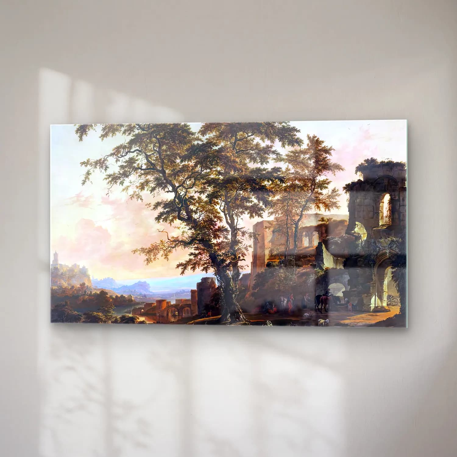 Hendrik van Minderhout – Extensive Rhenish Landscape cam tablo — sağ açıdan görünüm