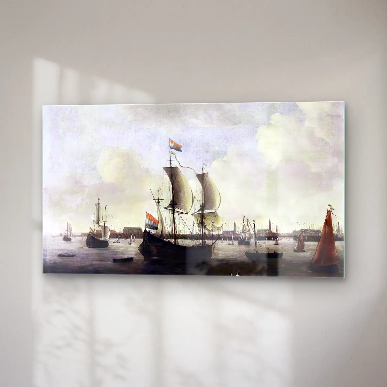 Hendrik van Minderhout – Extensive View of a City cam tablo — sağ açıdan görünüm