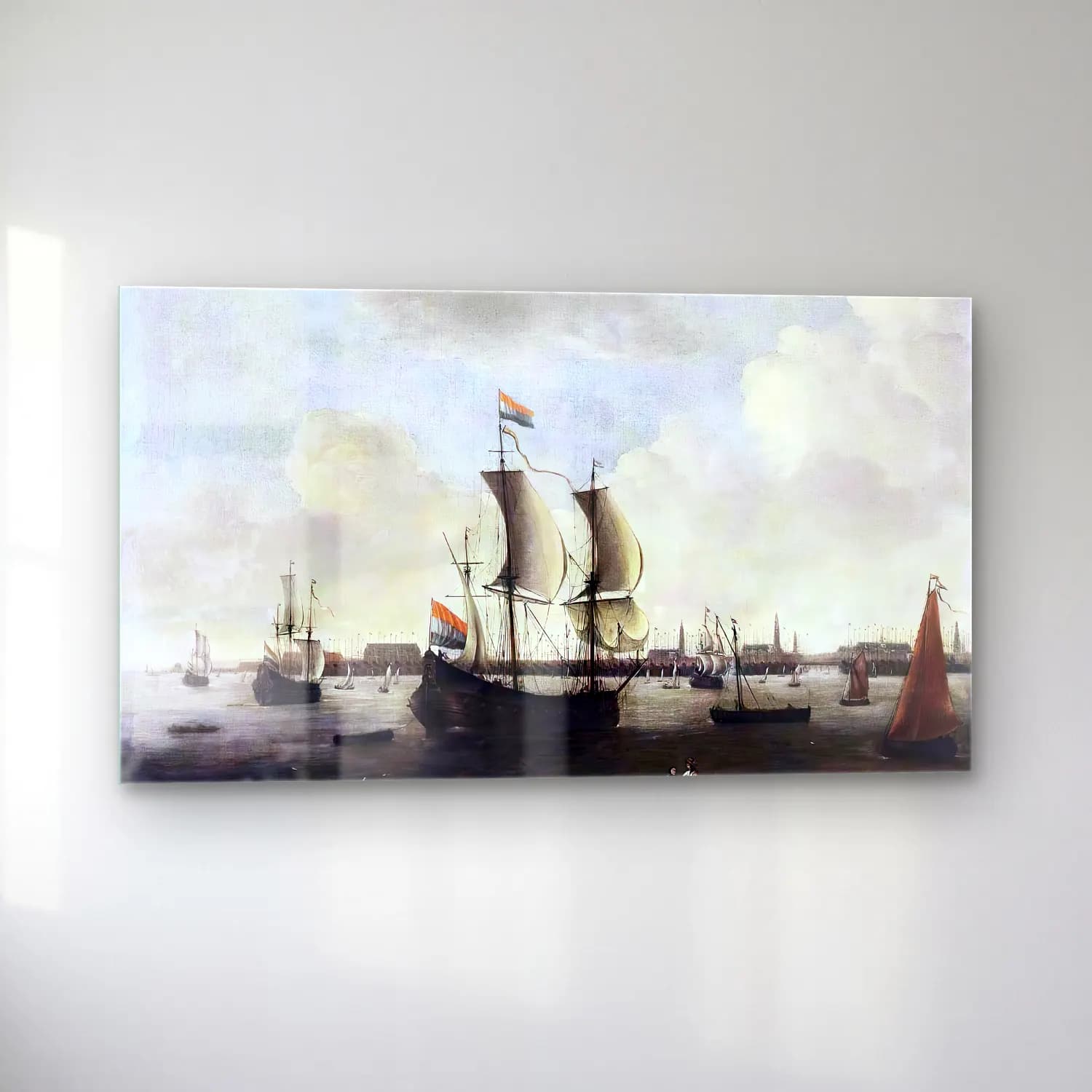 Hendrik van Minderhout – Extensive View of a City cam tablo — sol açıdan görünüm