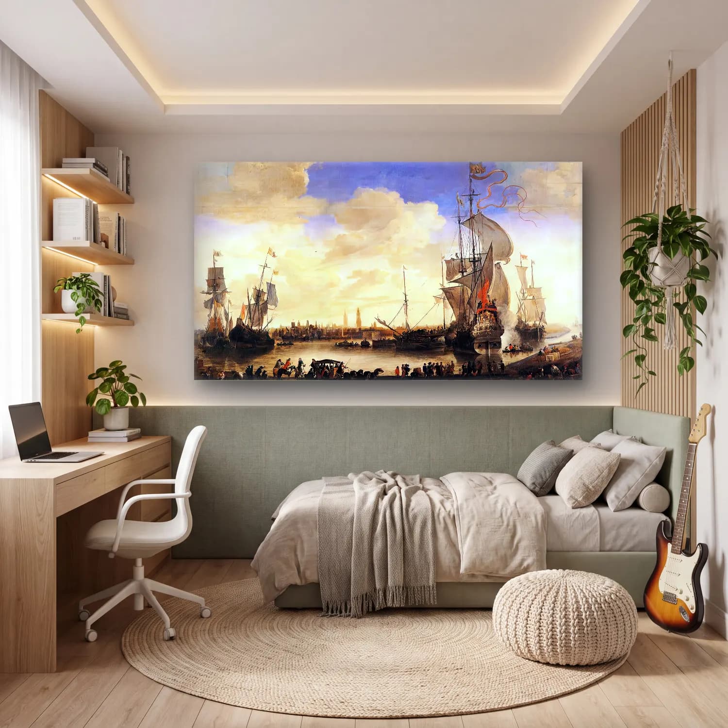 Hendrik van Minderhout – The Handelskom at Bruges cam tablo — genç odasında