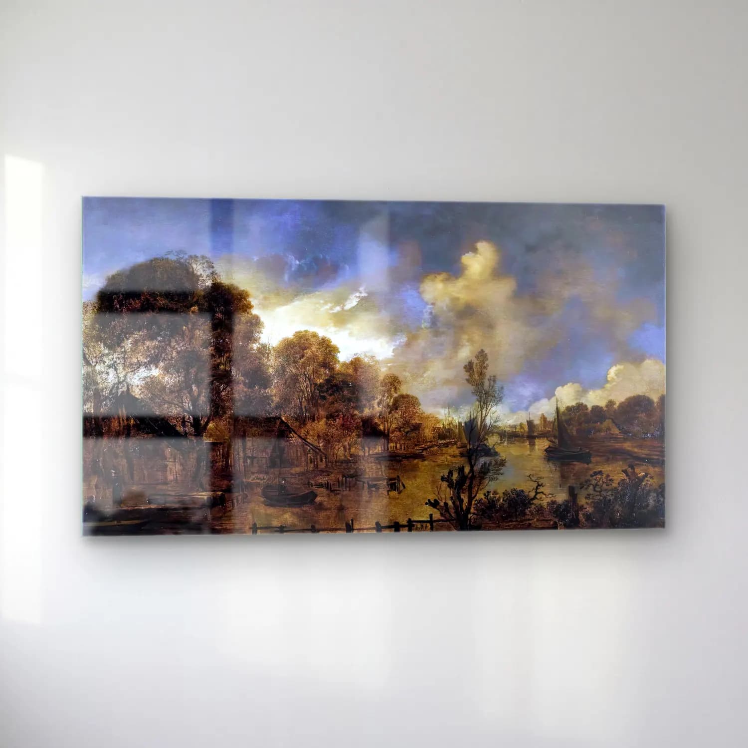 Aert van der Neer – A Canal cam tablo — sol açıdan görünüm