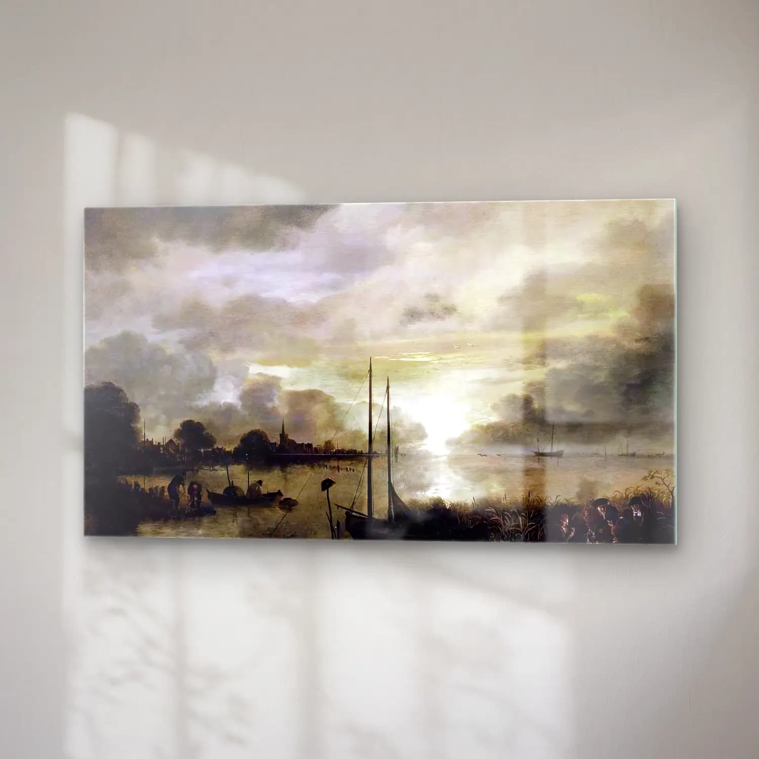 Aert van der Neer – Estuary Landscape cam tablo — sağ açıdan görünüm