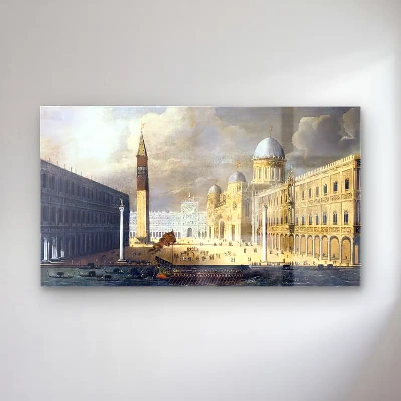 François de Nomé – A View of Venice cam tablo — François de Nomé – A View of Venice — vintage katedral