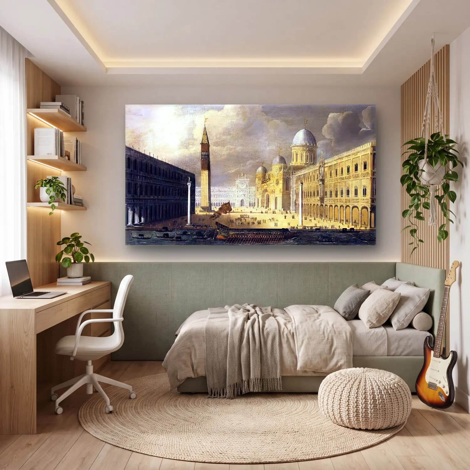 François de Nomé – A View of Venice cam tablo — genç odasında