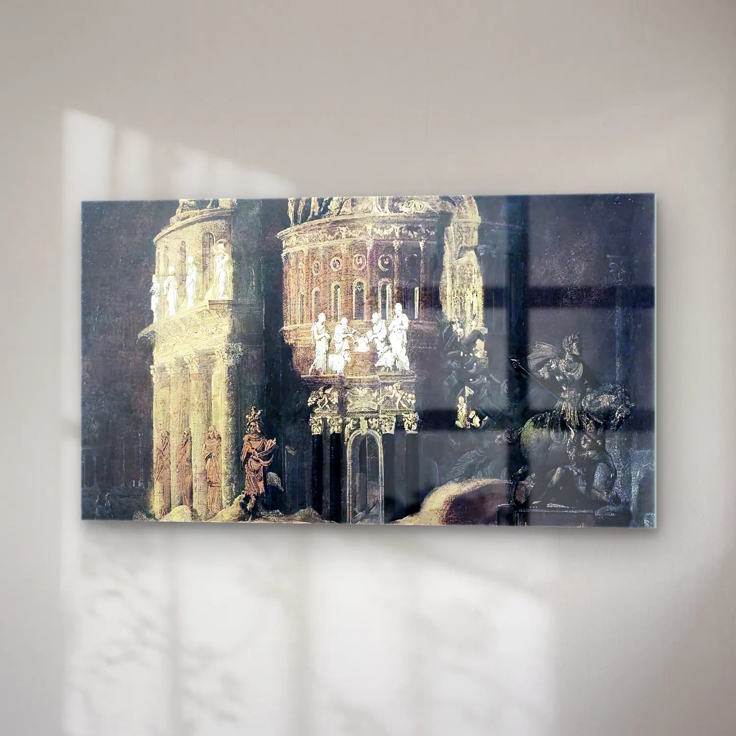 François de Nomé – Landscape with Roman Ruins cam tablo — sağ açıdan görünüm