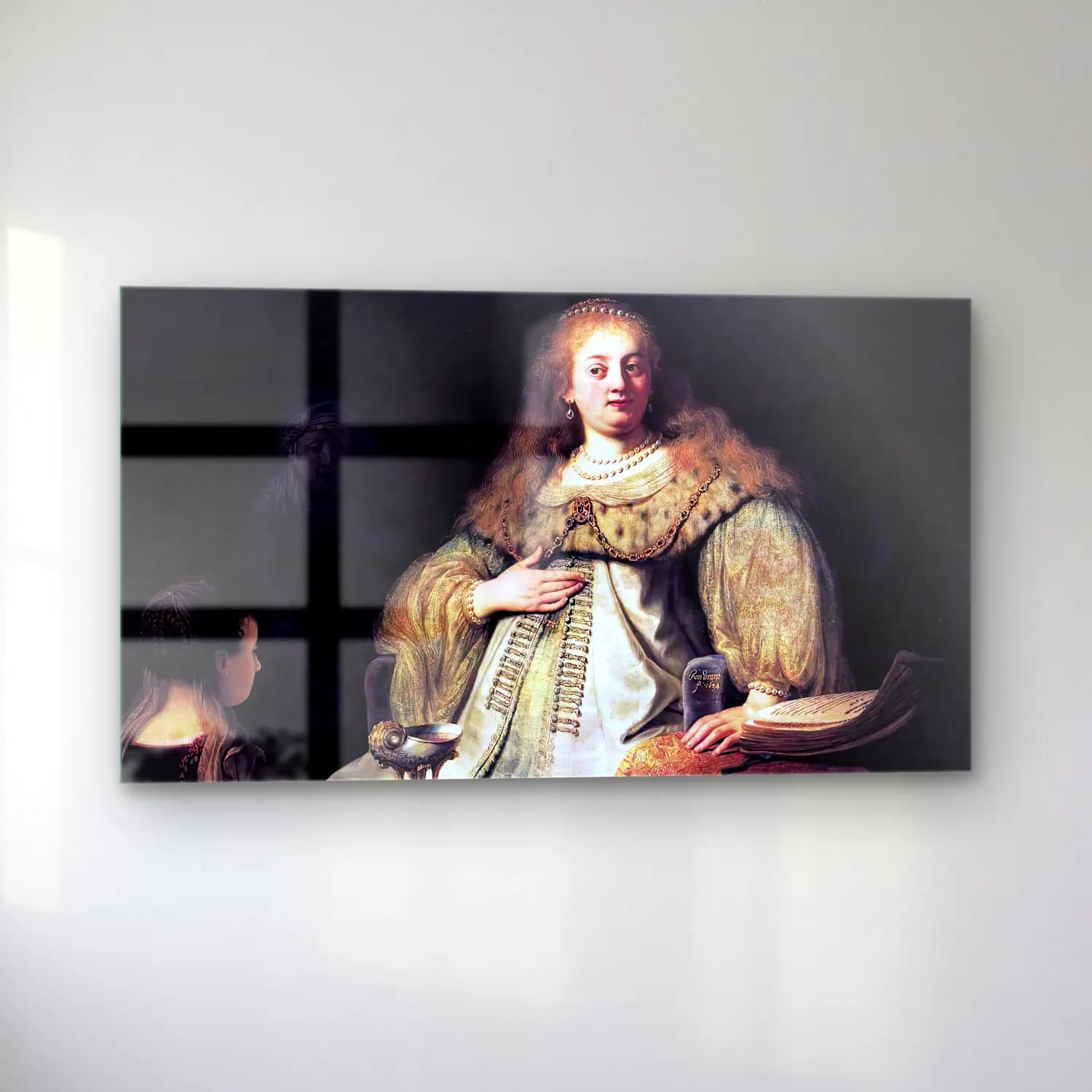 Rembrandt Harmenszoon van Rijn – Artemisia cam tablo — sol açıdan görünüm