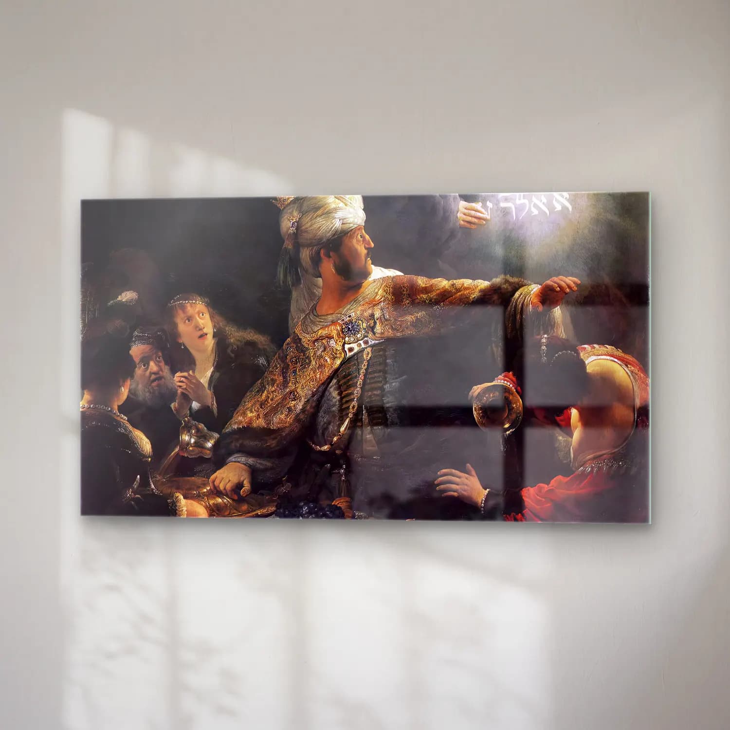 Rembrandt Harmenszoon van Rijn – Belshazzar s Feast cam tablo — sağ açıdan görünüm