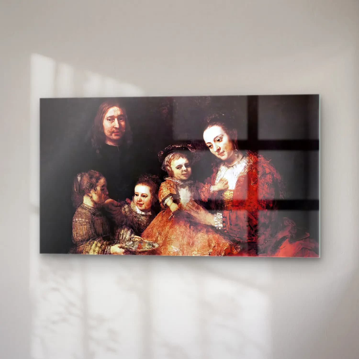 Rembrandt Harmenszoon van Rijn – Family Group cam tablo — sağ açıdan görünüm