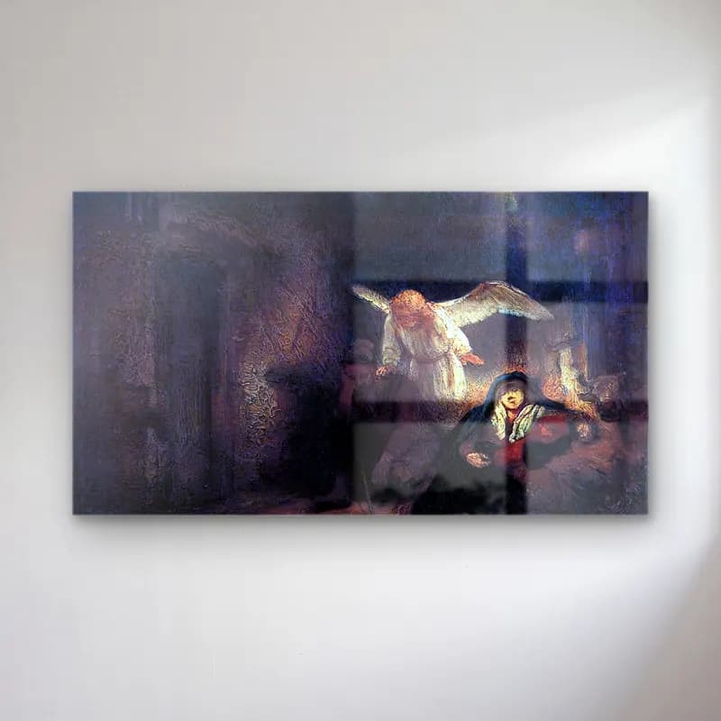 Rembrandt Harmenszoon van Rijn – Joseph s Dream cam tablo — Rembrandt Harmenszoon van Rijn – Joseph s Dream — empresyonist melek