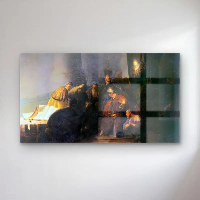 Rembrandt Harmenszoon van Rijn – Judas Returning the Thirty Pieces of Silver cam tablo — Rembrandt Harmenszoon van Rijn – Judas Returning the Thirty Pieces of Silver — yağlı boya dini sahne