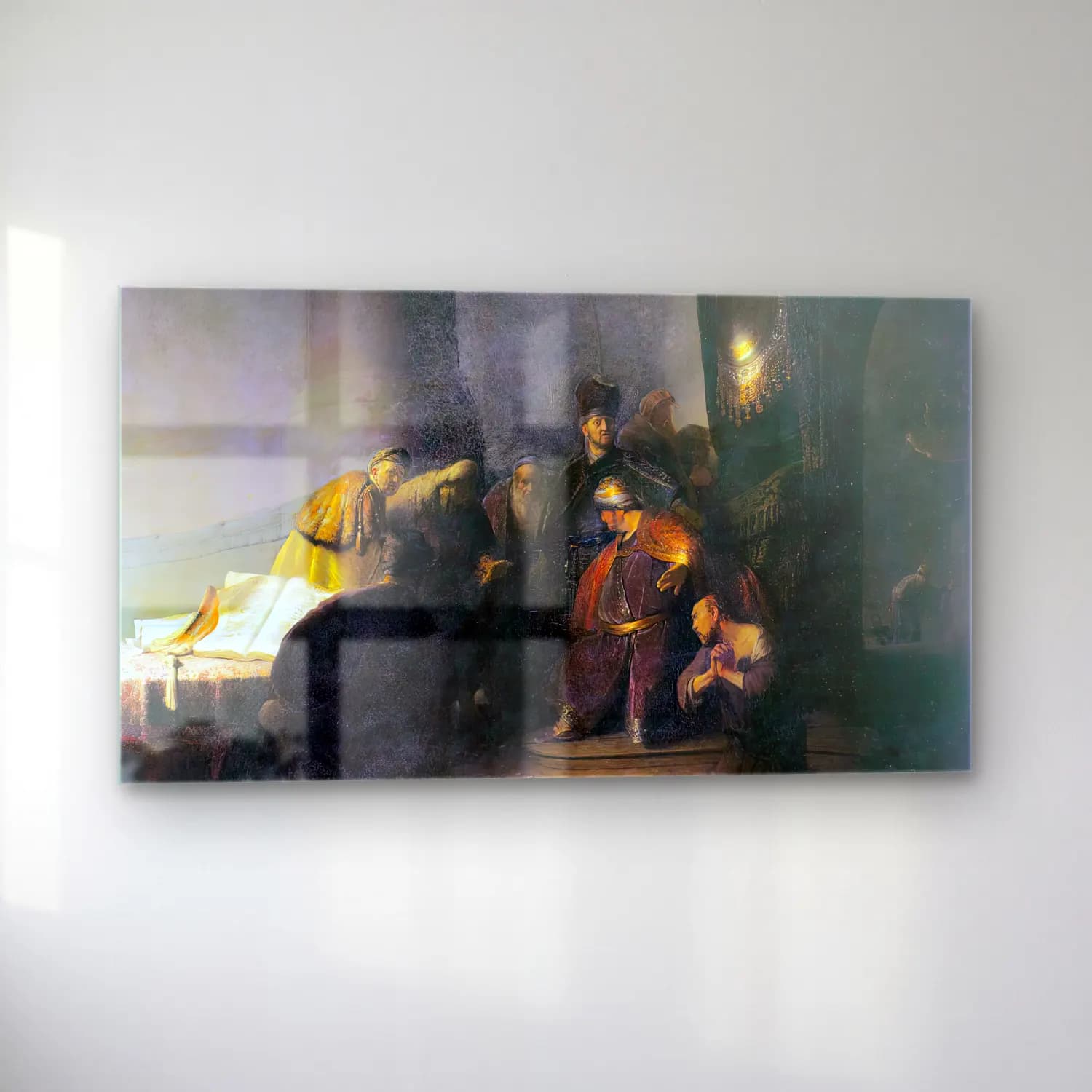 Rembrandt Harmenszoon van Rijn – Judas Returning the Thirty Pieces of Silver cam tablo — sol açıdan görünüm