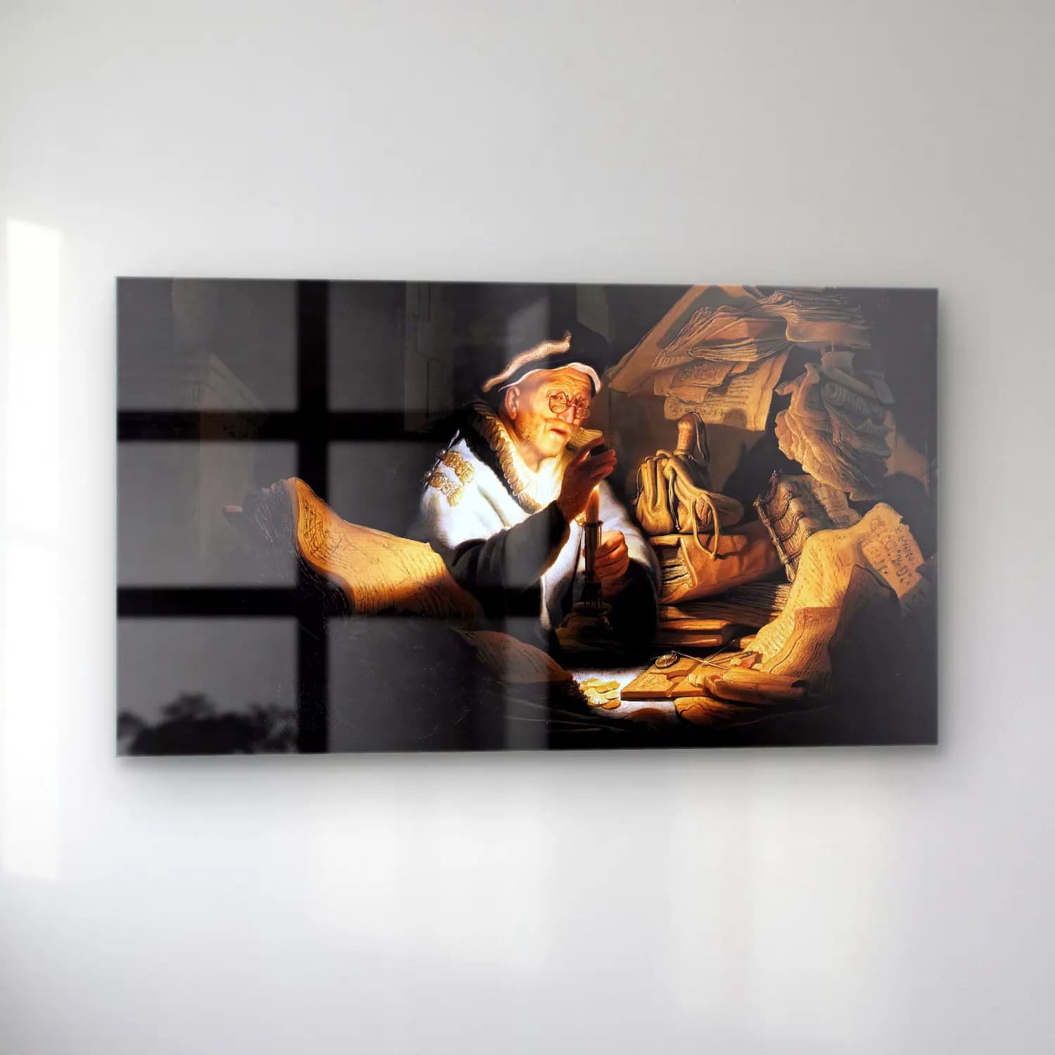 Rembrandt Harmenszoon van Rijn – Parable of the Rich Man cam tablo — sol açıdan görünüm