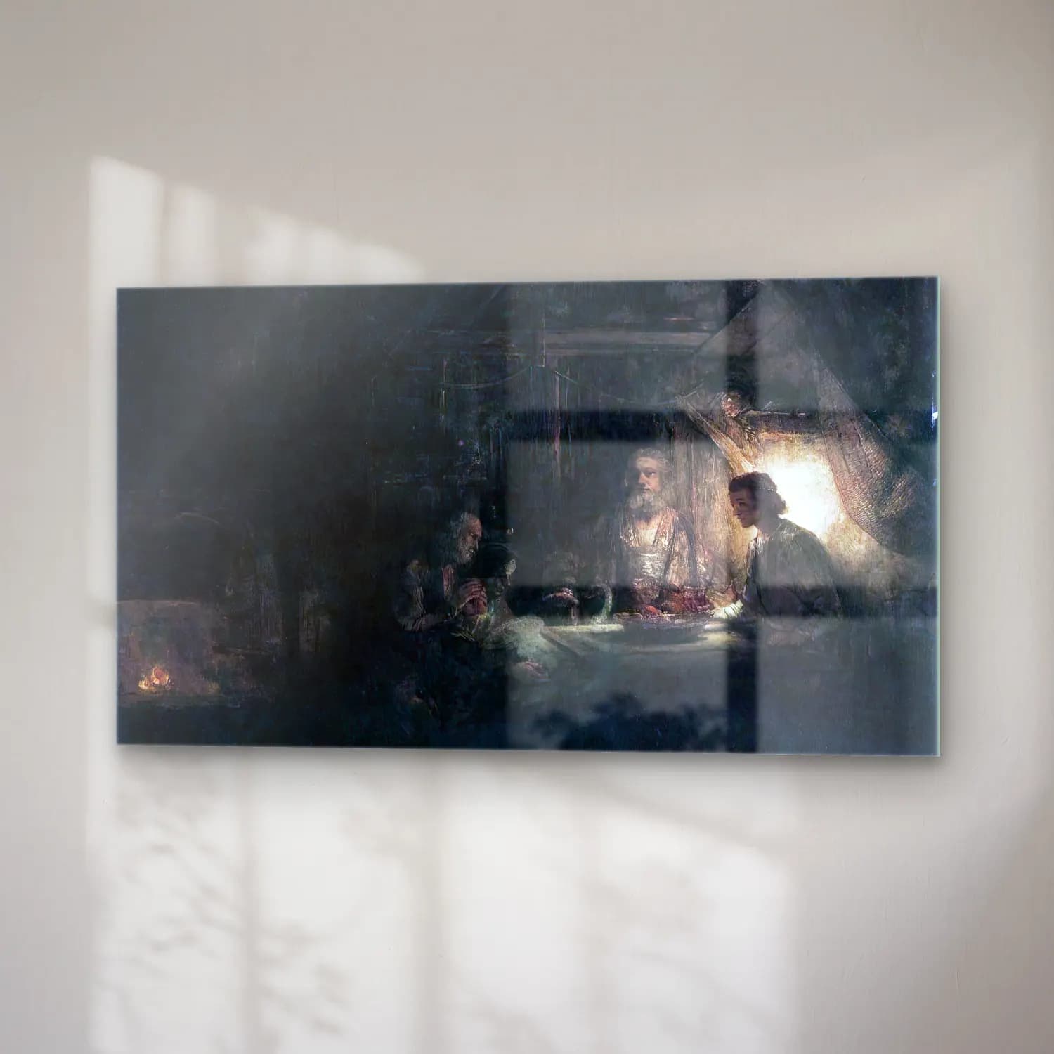 Rembrandt Harmenszoon van Rijn – Philemon and Baucis cam tablo — sağ açıdan görünüm