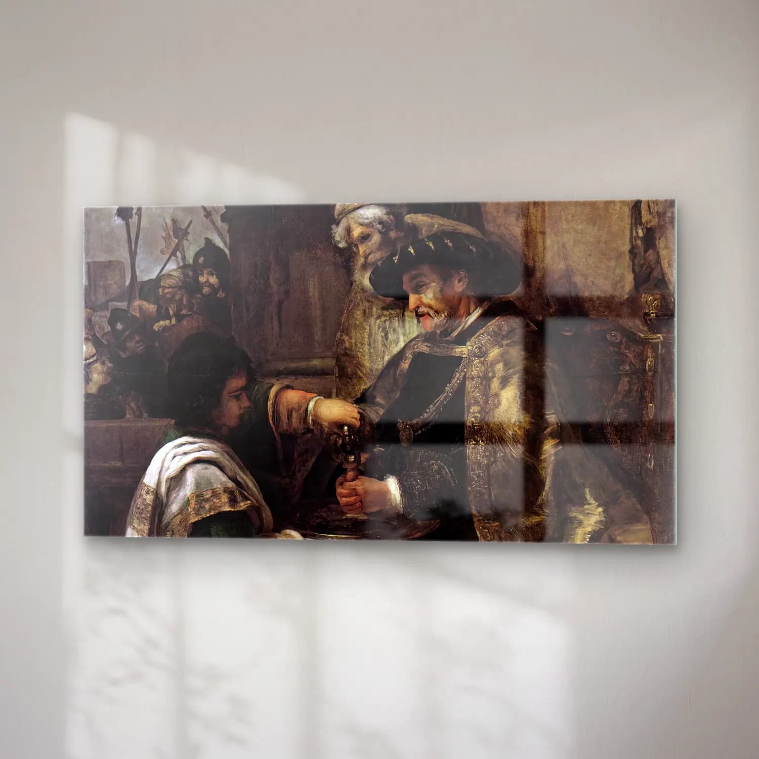 Rembrandt Harmenszoon van Rijn – Pilate Washing His Hands cam tablo — sağ açıdan görünüm