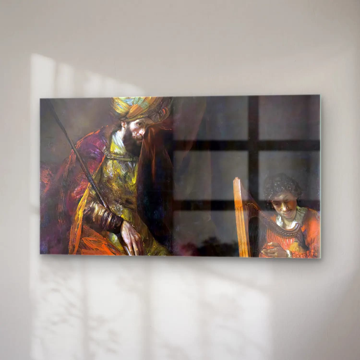 Rembrandt Harmenszoon van Rijn – Saul and David cam tablo — sağ açıdan görünüm