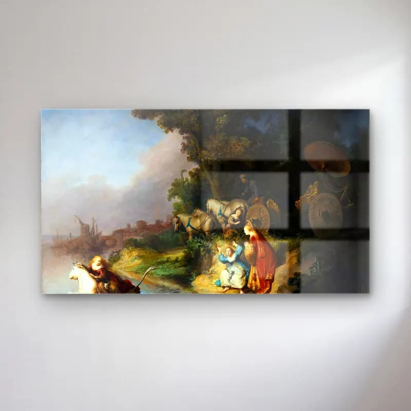 Rembrandt Harmenszoon van Rijn – The Abduction of Europa cam tablo — Rembrandt Harmenszoon van Rijn – The Abduction of Europa — yağlı boya dini sahne