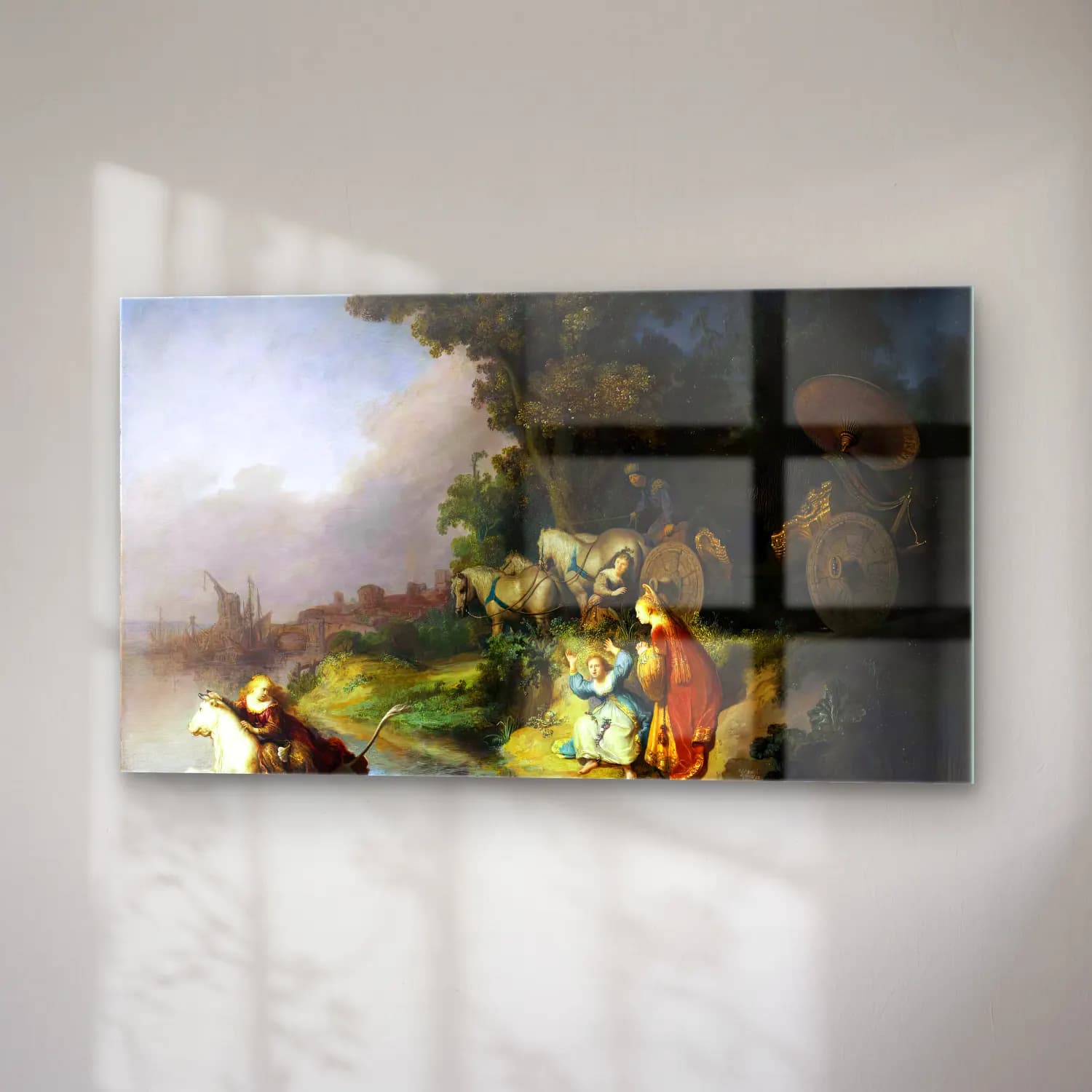 Rembrandt Harmenszoon van Rijn – The Abduction of Europa cam tablo — sağ açıdan görünüm