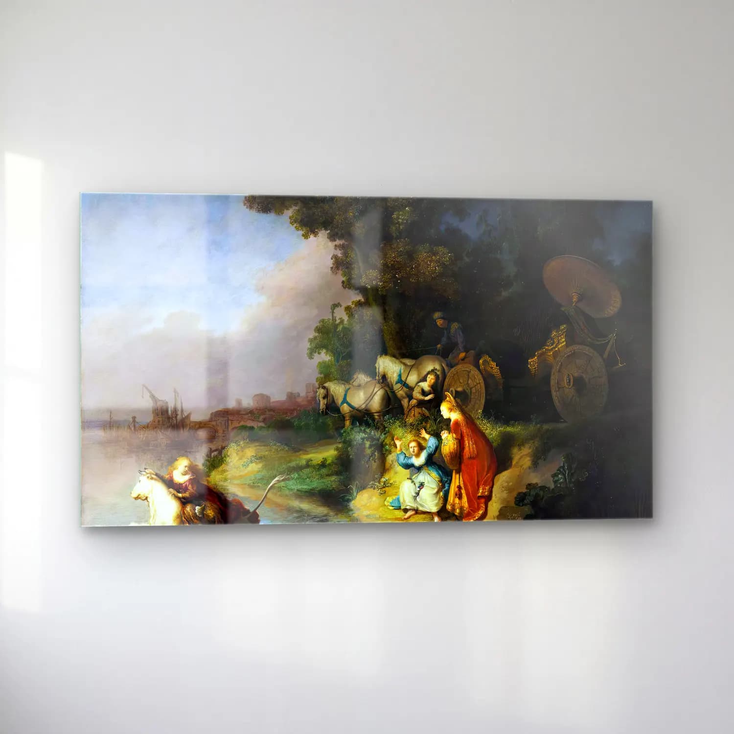 Rembrandt Harmenszoon van Rijn – The Abduction of Europa cam tablo — sol açıdan görünüm