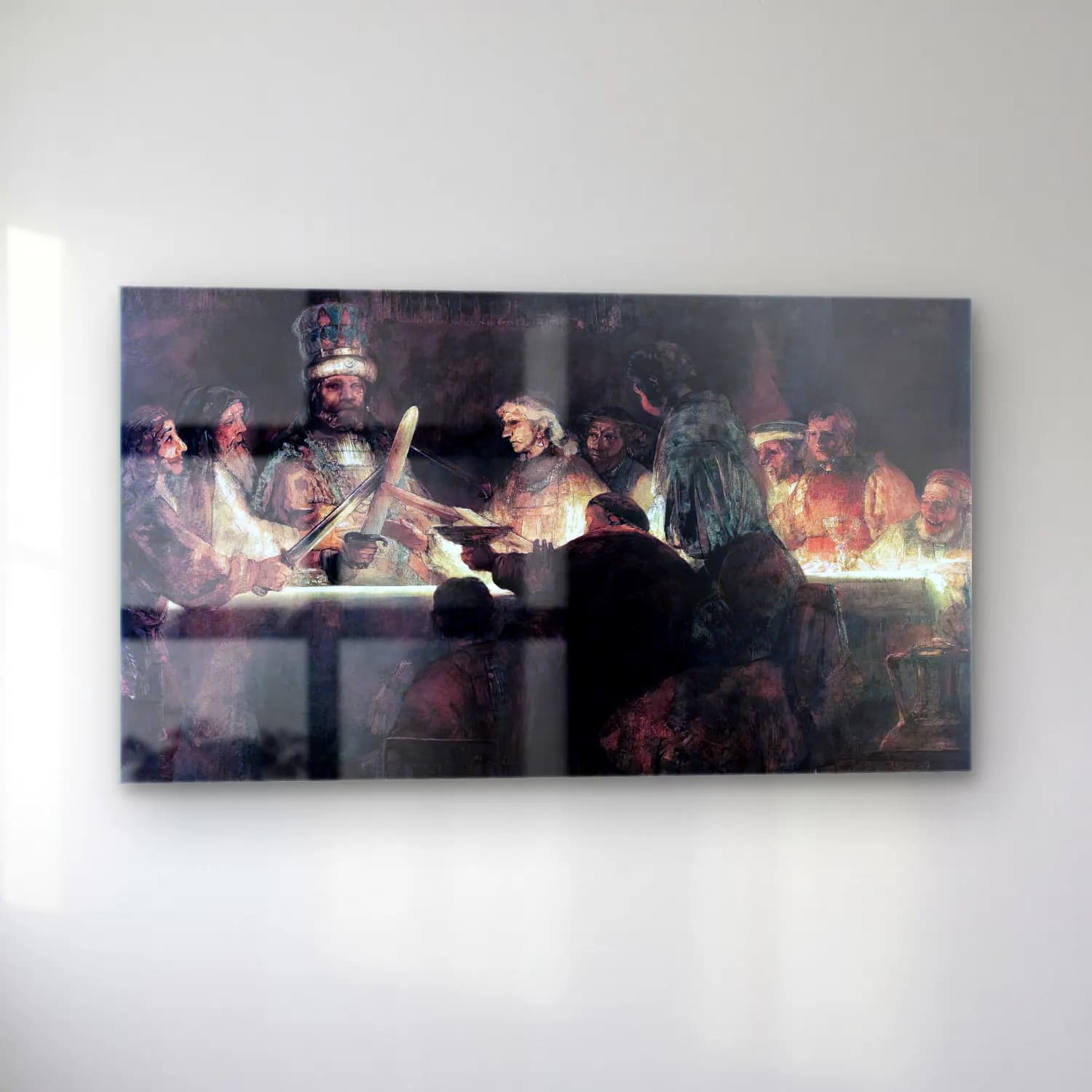 Rembrandt Harmenszoon van Rijn – The Conspiration of the Bataves cam tablo — sol açıdan görünüm