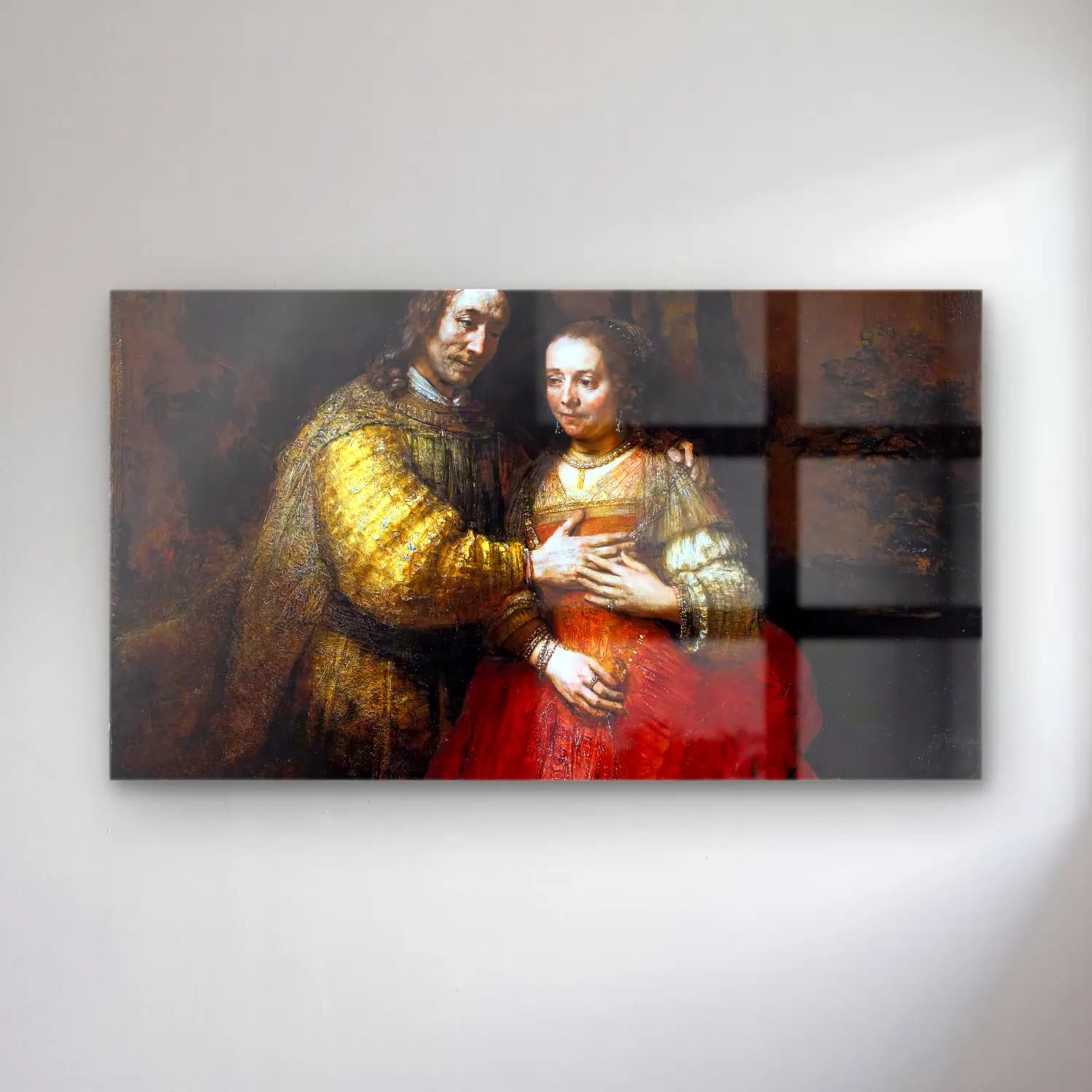 Rembrandt Harmenszoon van Rijn – The Jewish Bride cam tablo — Rembrandt Harmenszoon van Rijn – The Jewish Bride — yağlı boya aşıklar