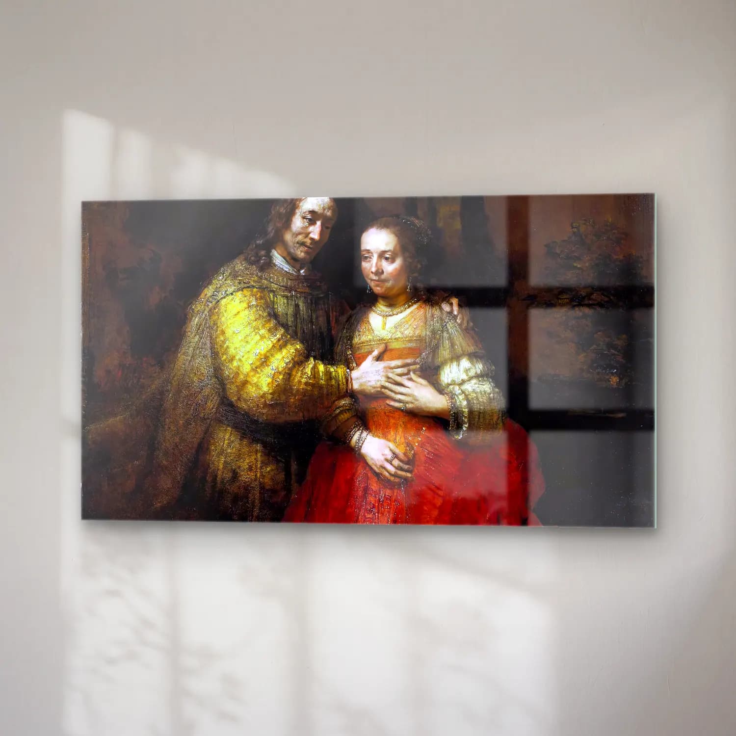 Rembrandt Harmenszoon van Rijn – The Jewish Bride cam tablo — sağ açıdan görünüm