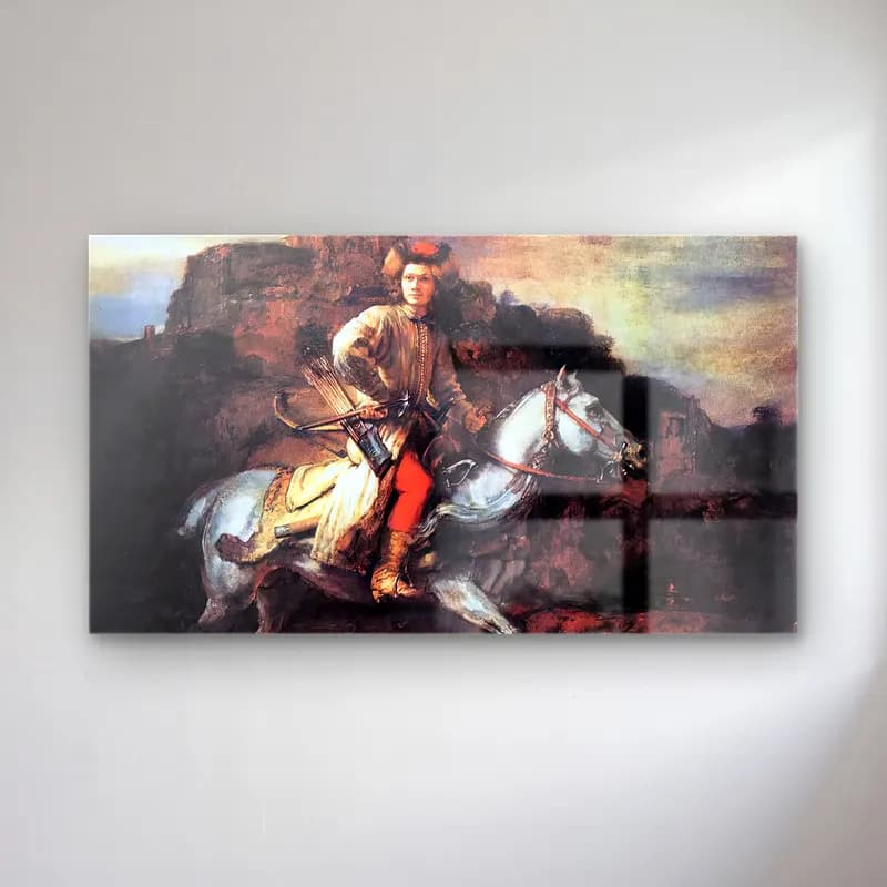 Rembrandt Harmenszoon van Rijn – The Polish Rider cam tablo — Rembrandt Harmenszoon van Rijn – The Polish Rider — vintage şövalye