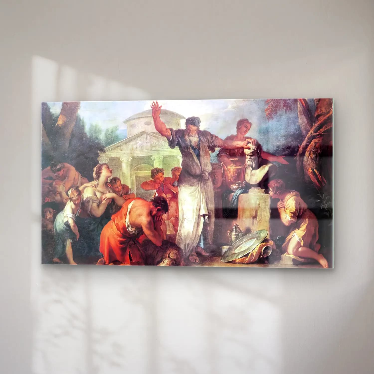 Sebastiano Ricci – Sacrifice to Silenus cam tablo — sağ açıdan görünüm