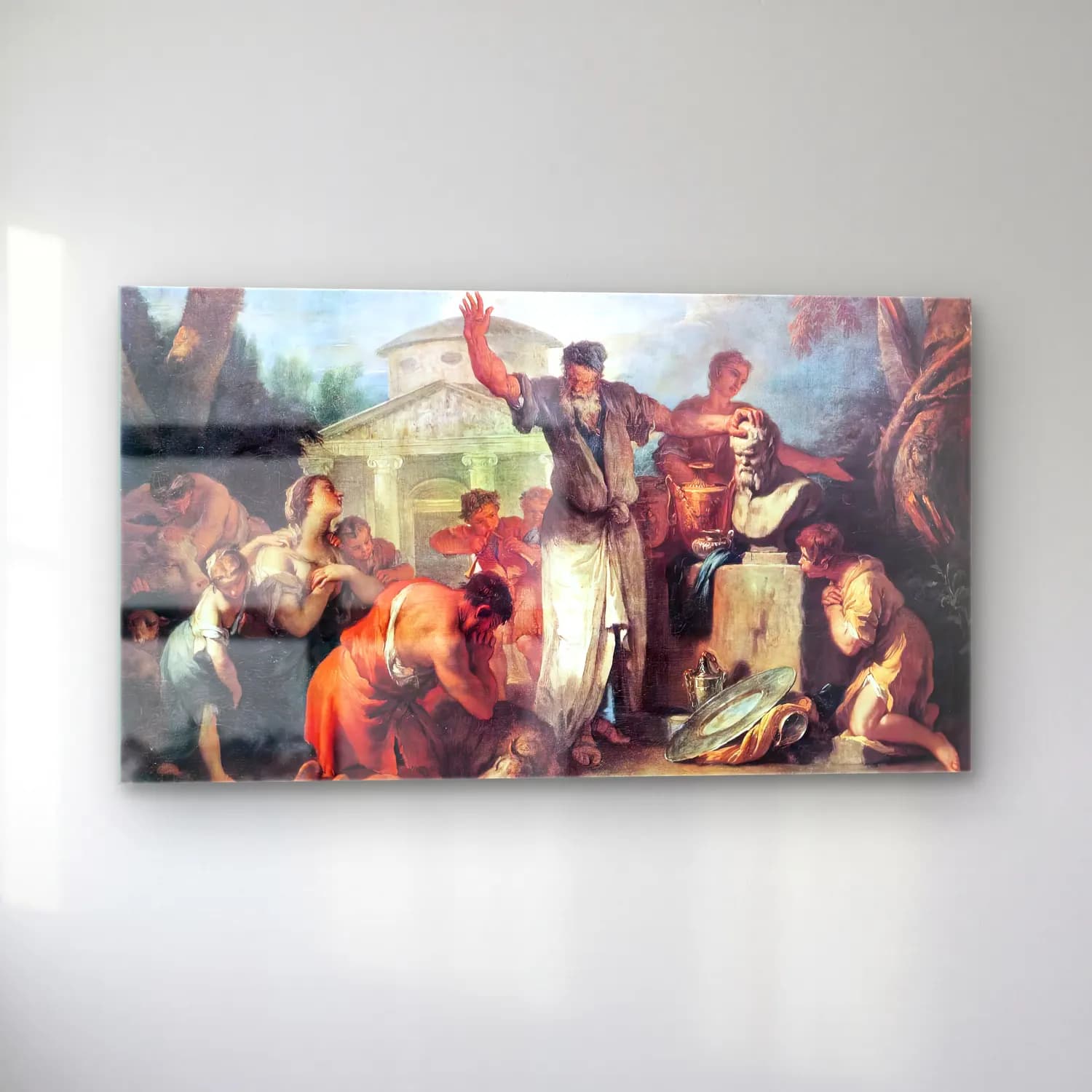 Sebastiano Ricci – Sacrifice to Silenus cam tablo — sol açıdan görünüm