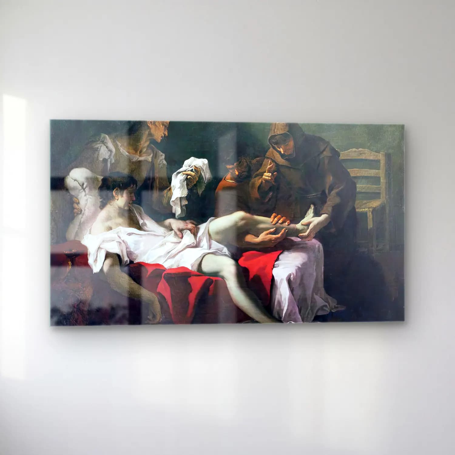Sebastiano Ricci – St Anthony of Padua Healing a Youth cam tablo — sol açıdan görünüm