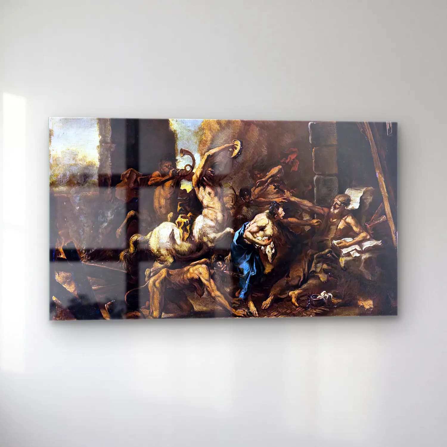 Sebastiano Ricci – The Temptation of St Anthony cam tablo — sol açıdan görünüm