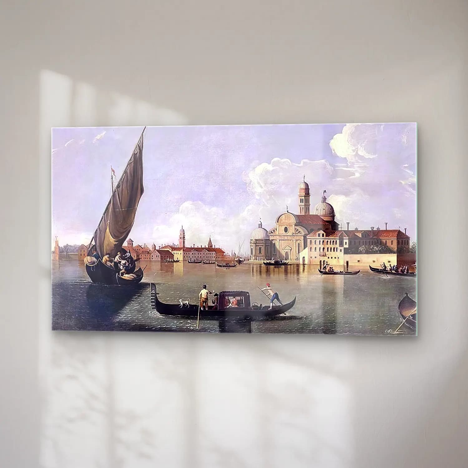 Johan Richter – View of San Michele, Venice cam tablo — sağ açıdan görünüm