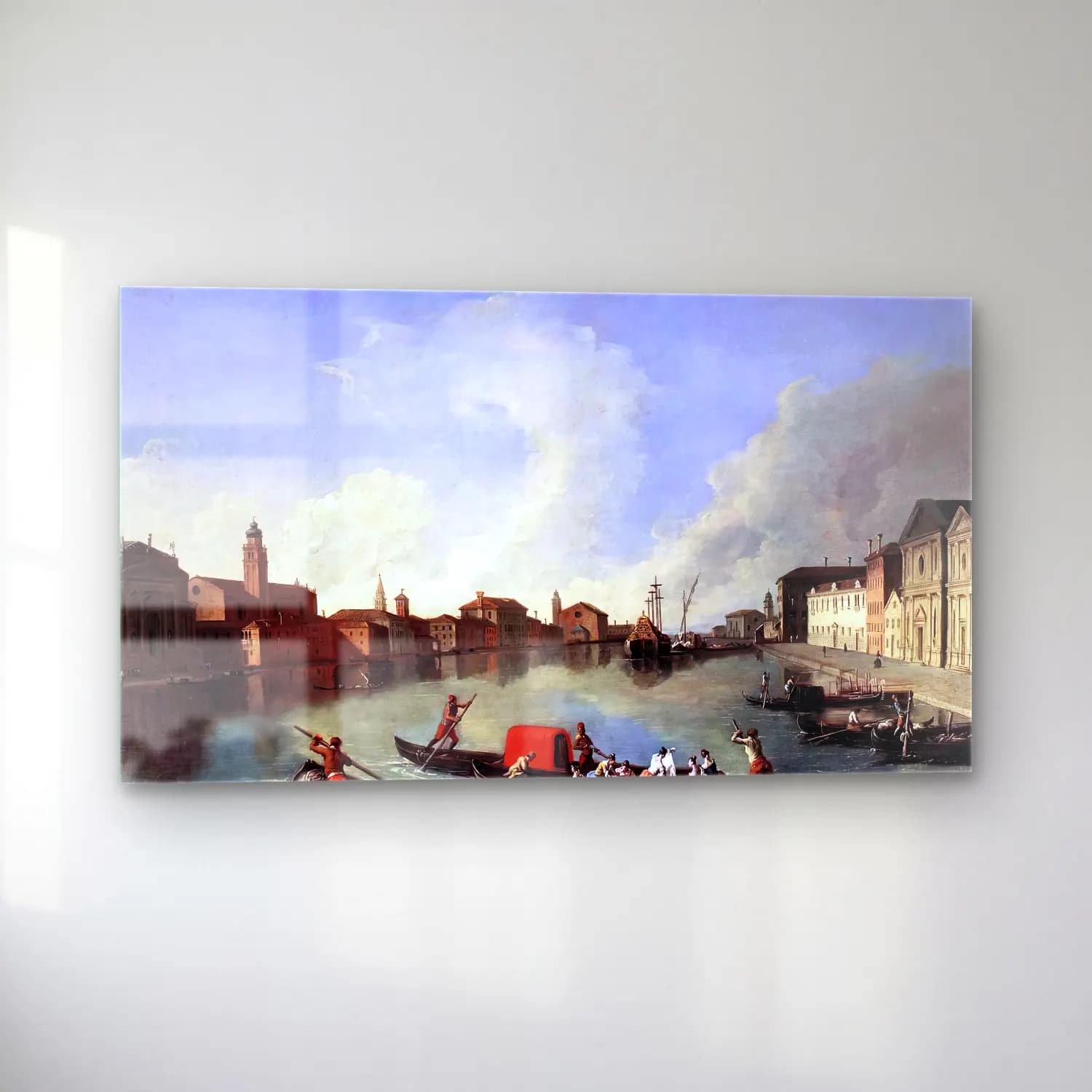 Johan Richter – View of the Giudecca Canal cam tablo — sol açıdan görünüm