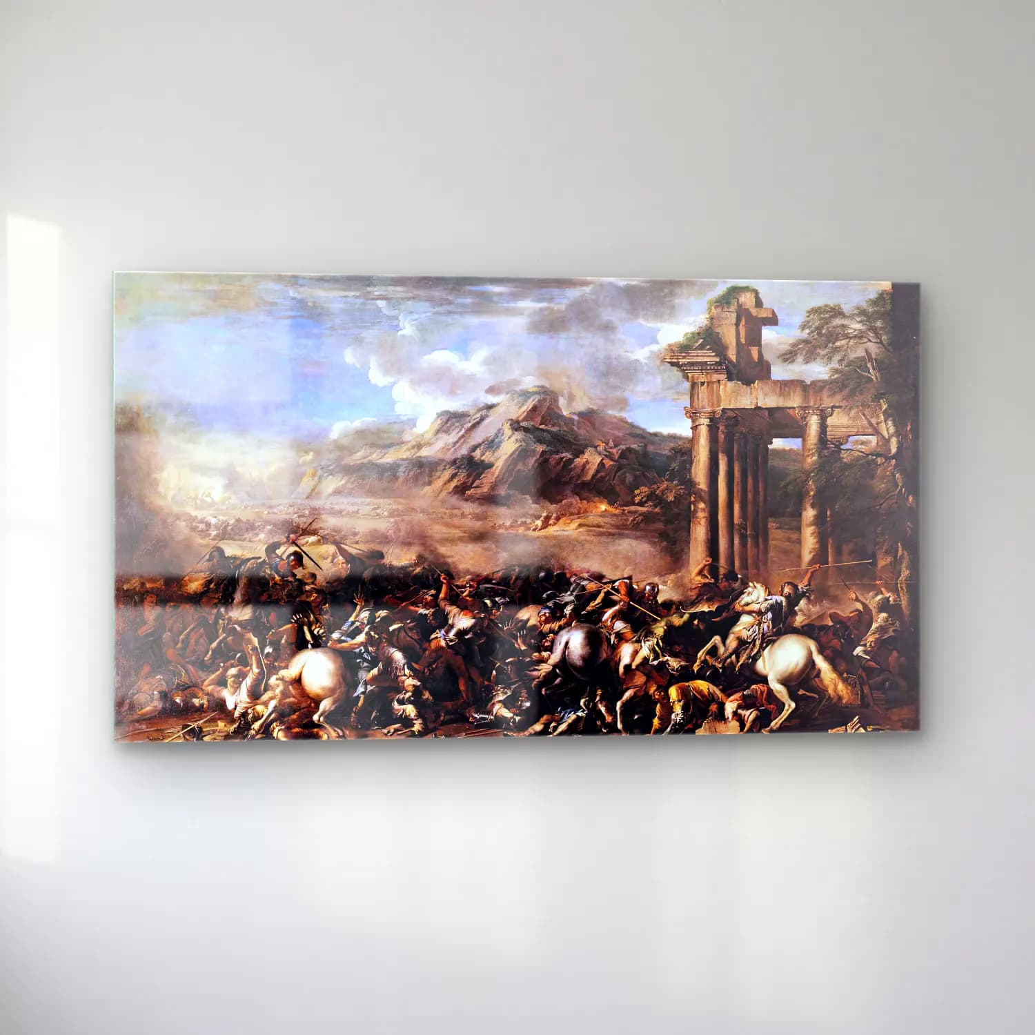Salvator Rosa – Heroic Battle cam tablo — sol açıdan görünüm
