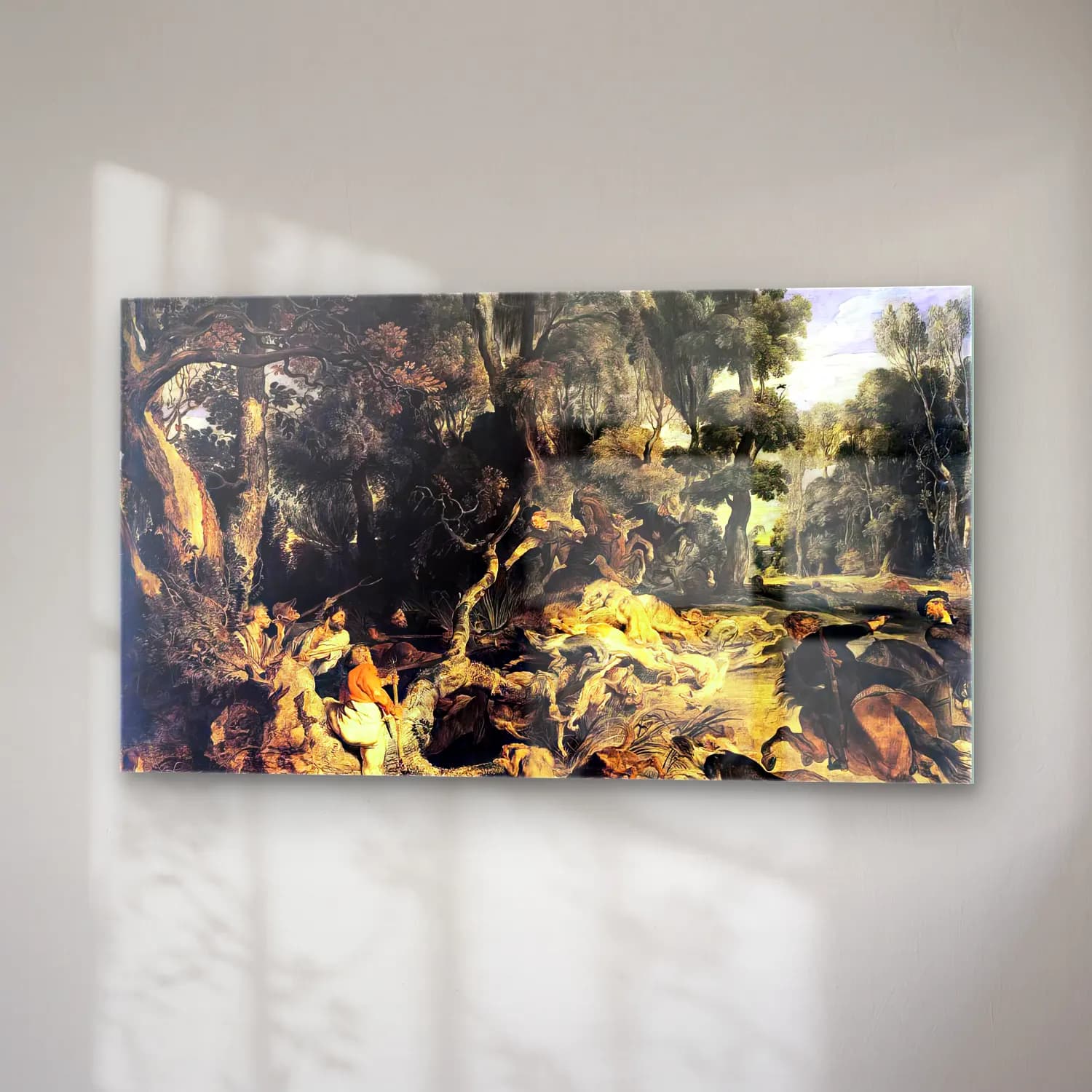 Peter Paul Rubens – Boar Hunt cam tablo — sağ açıdan görünüm