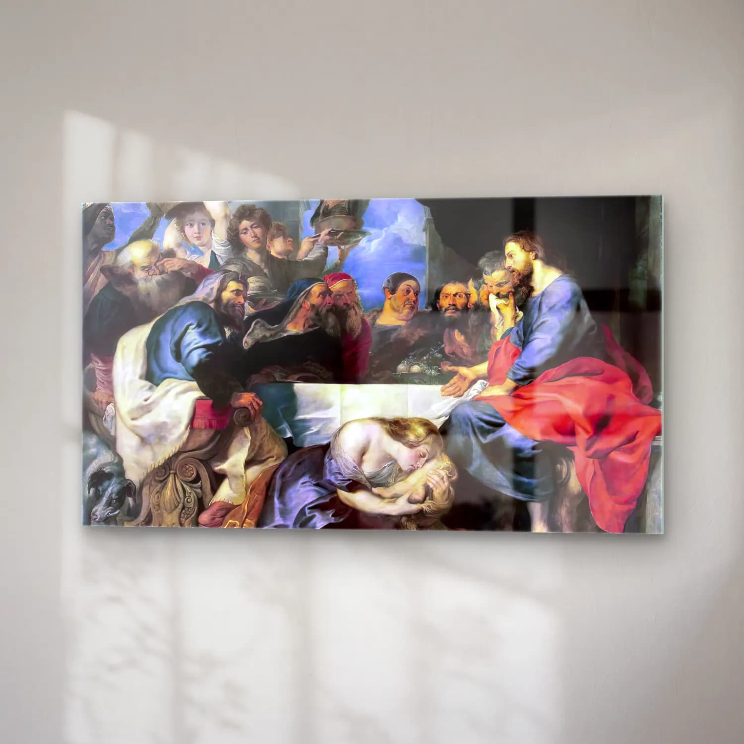 Peter Paul Rubens – Christ at Simon the Pharisee cam tablo — sağ açıdan görünüm