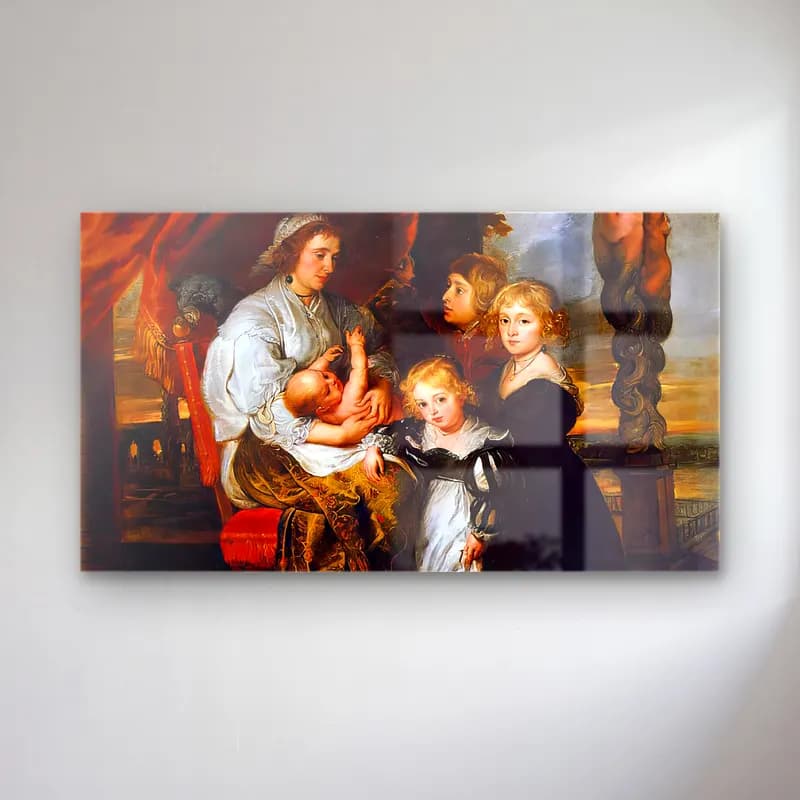 Peter Paul Rubens – Deborah Kip and her Children cam tablo — Peter Paul Rubens – Deborah Kip and her Children — yağlı boya anne ve çocuk