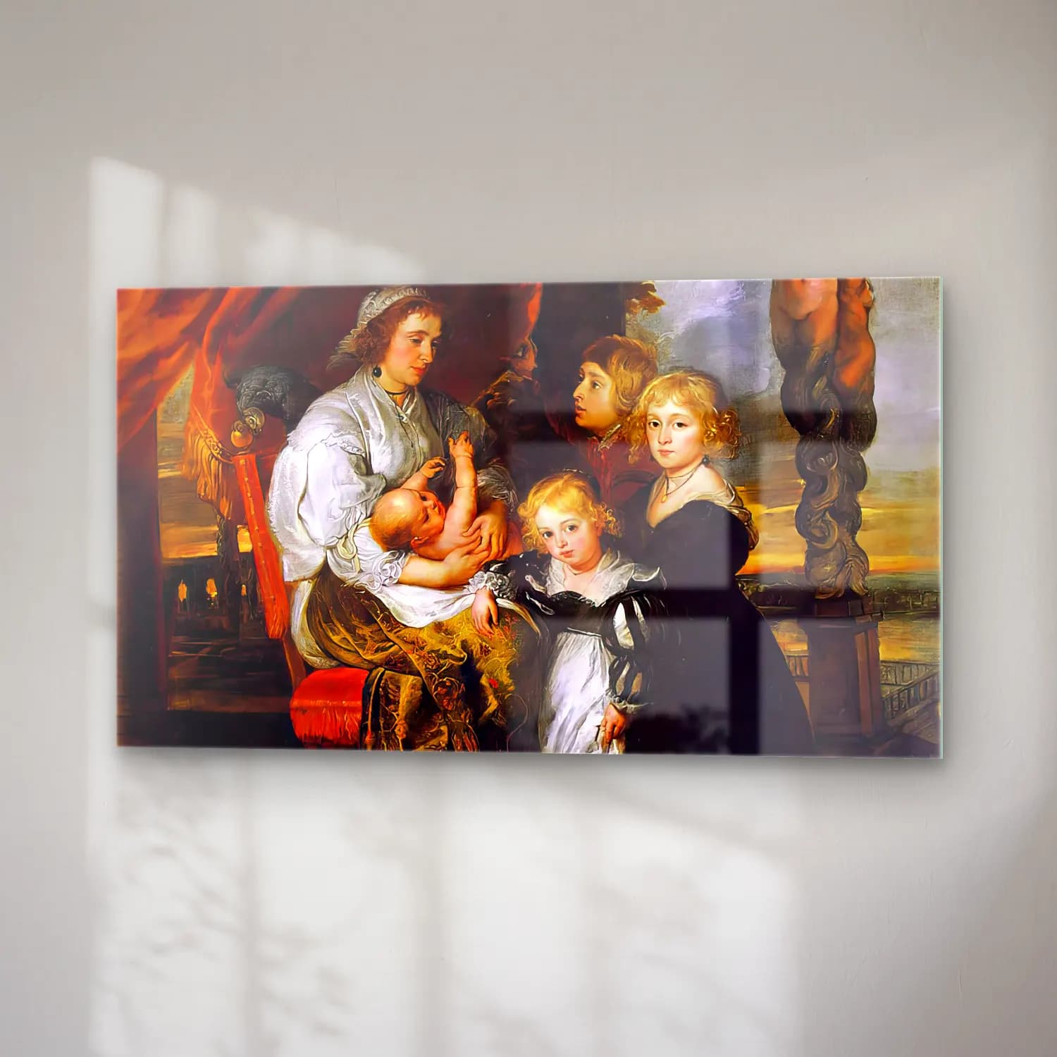 Peter Paul Rubens – Deborah Kip and her Children cam tablo — sağ açıdan görünüm