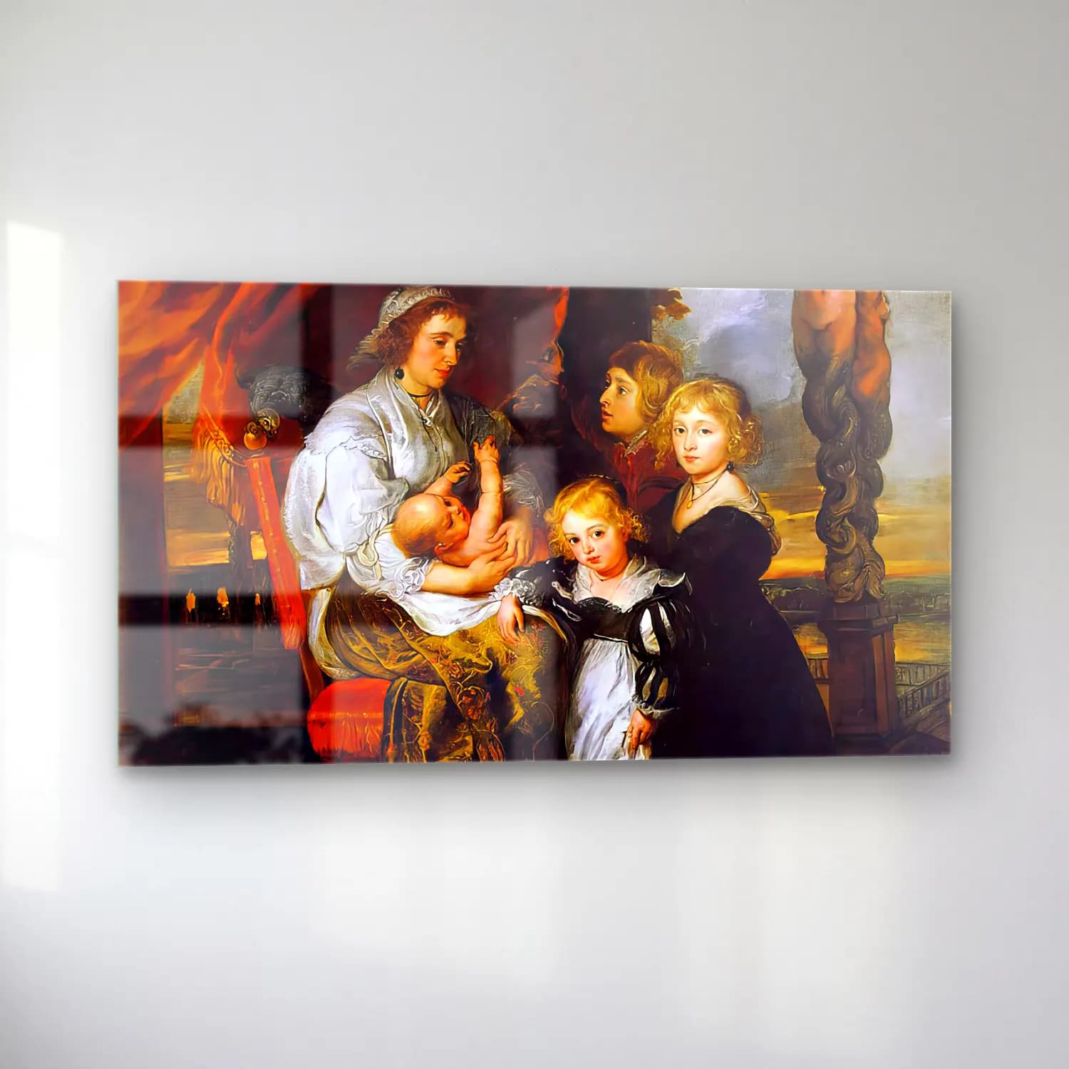 Peter Paul Rubens – Deborah Kip and her Children cam tablo — sol açıdan görünüm