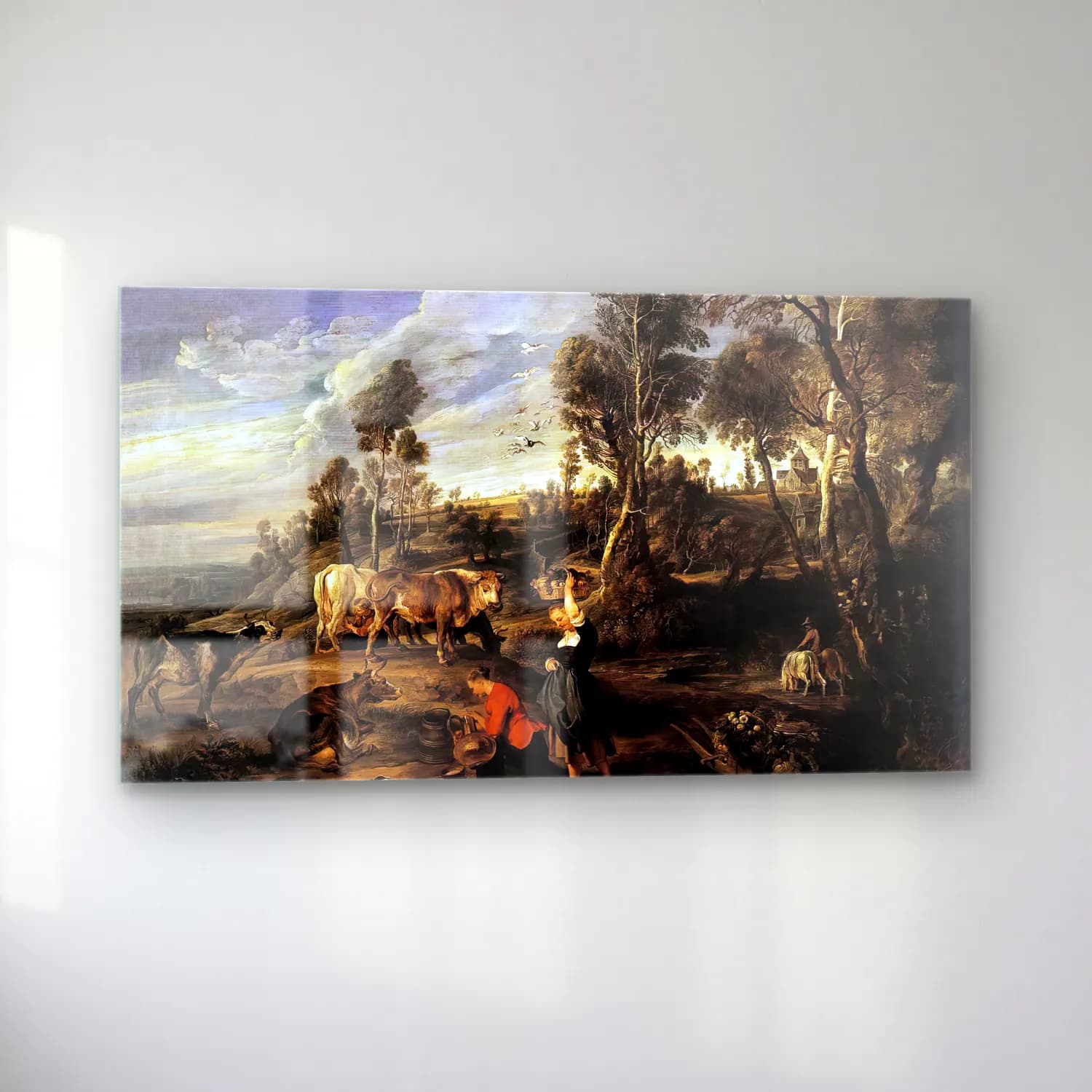 Peter Paul Rubens – Farm at Laken cam tablo — sol açıdan görünüm