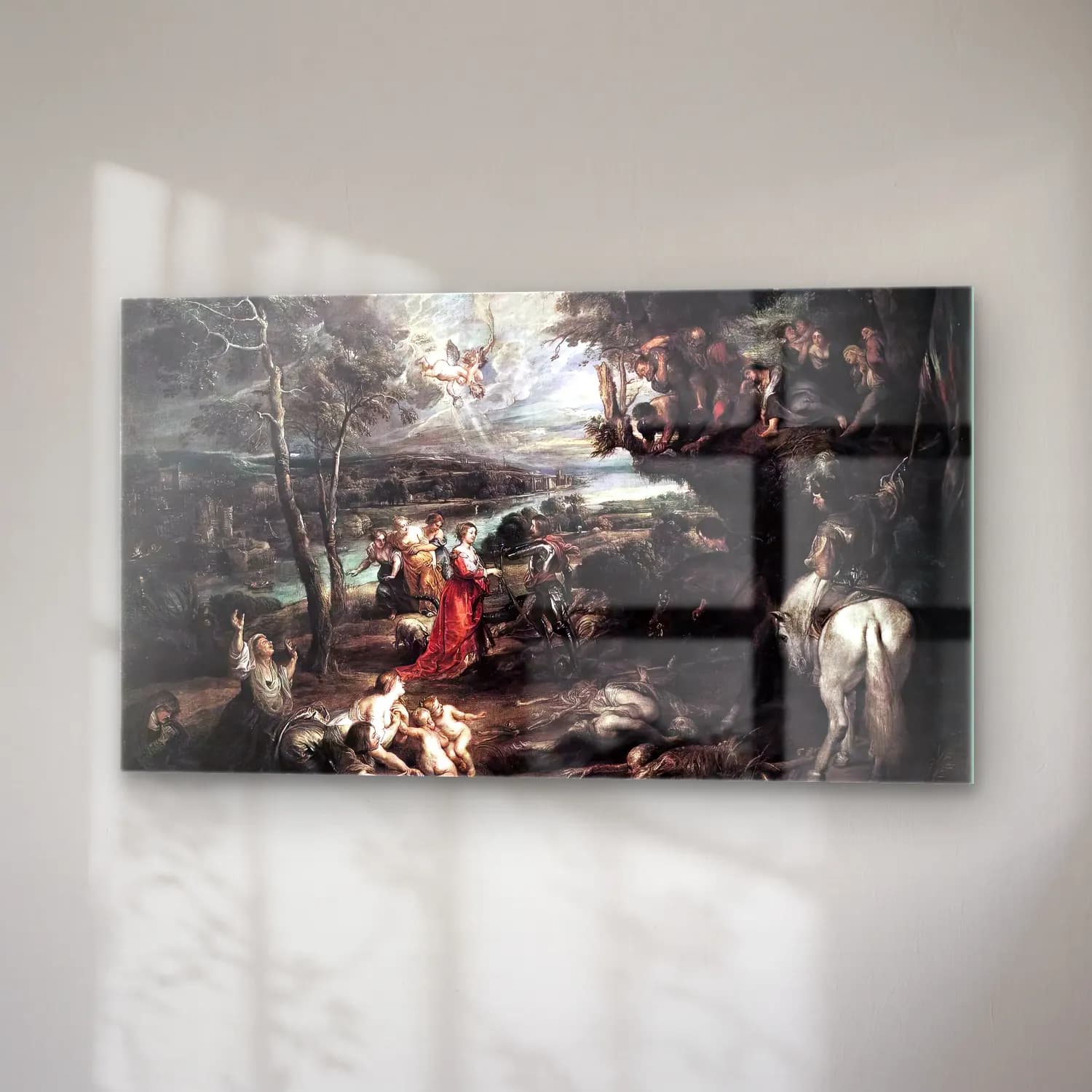 Peter Paul Rubens – Landscape with Saint George and the Dragon cam tablo — sağ açıdan görünüm
