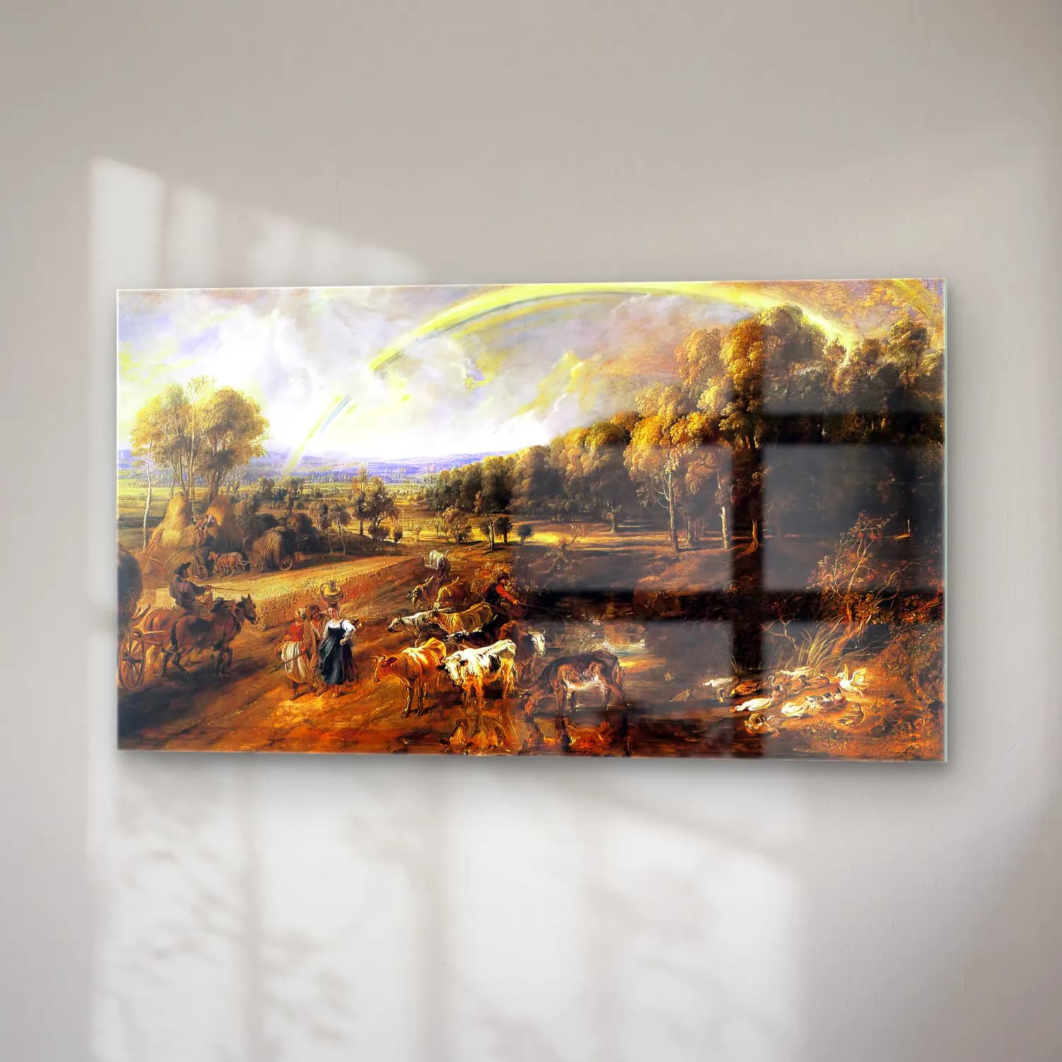 Peter Paul Rubens – Landscape with a Rainbow cam tablo — sağ açıdan görünüm