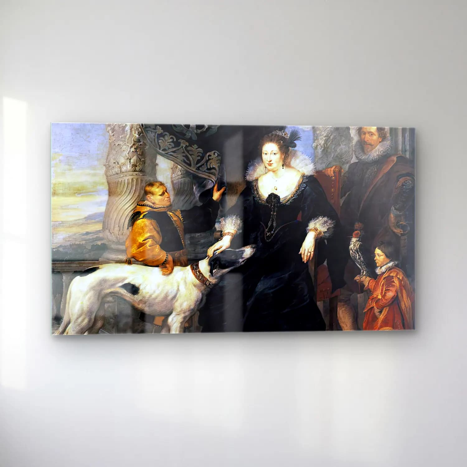 Peter Paul Rubens – Portrait of Lady Arundel with her Train cam tablo — sol açıdan görünüm