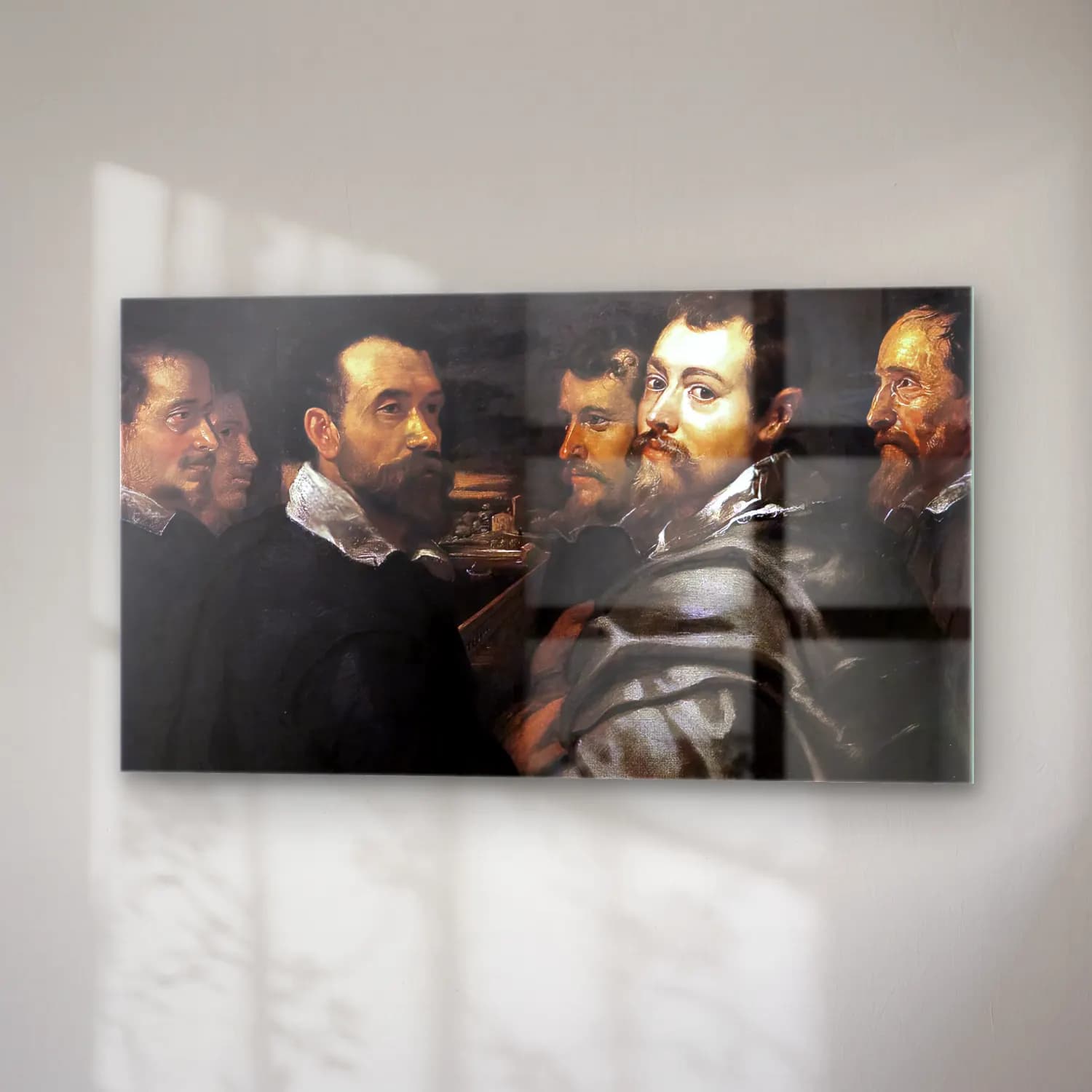 Peter Paul Rubens – Self-Portrait in a Circle of Friends from Mantua cam tablo — sağ açıdan görünüm