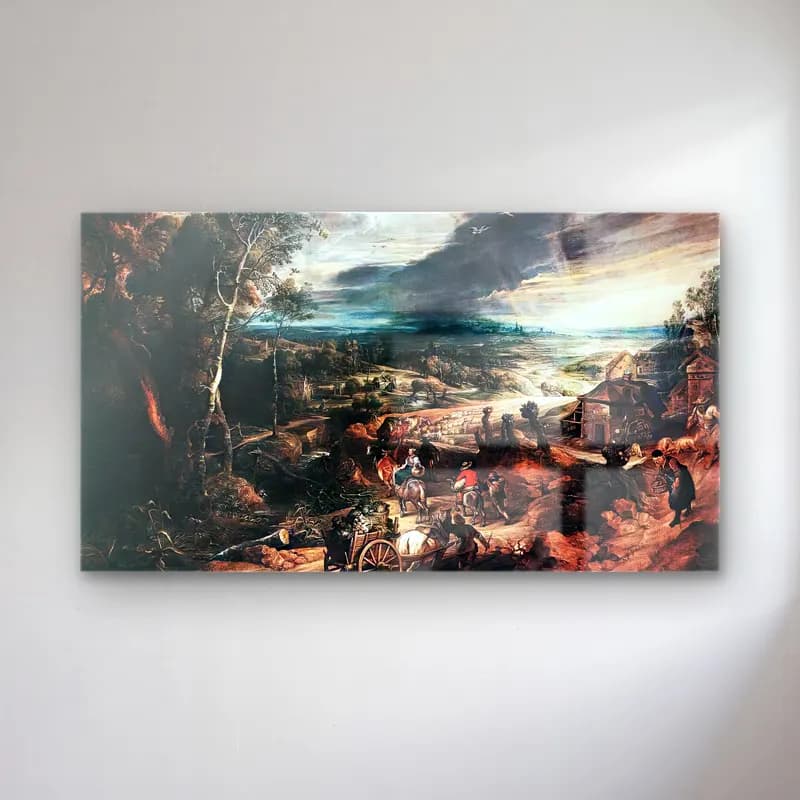 Peter Paul Rubens – Summer cam tablo — Peter Paul Rubens – Summer — yağlı boya savaş sahnesi